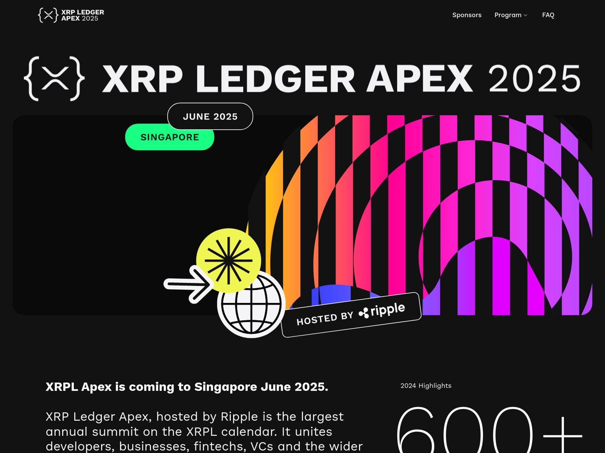 XRP Ledger Apex 2025 website