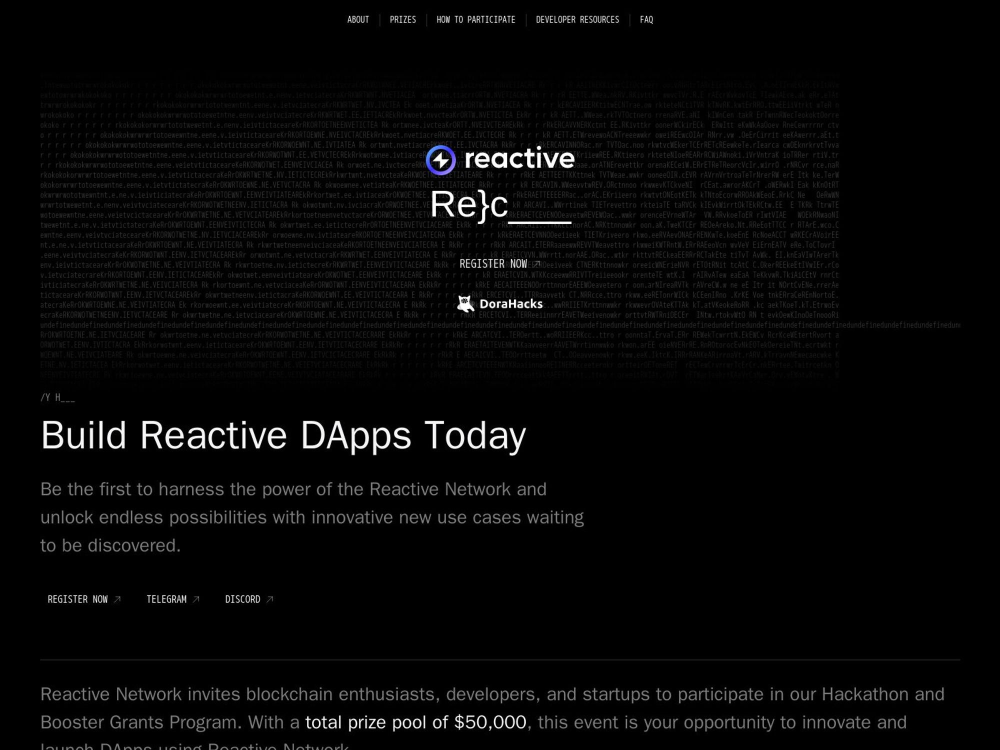 Reactive Hackathon screenshot