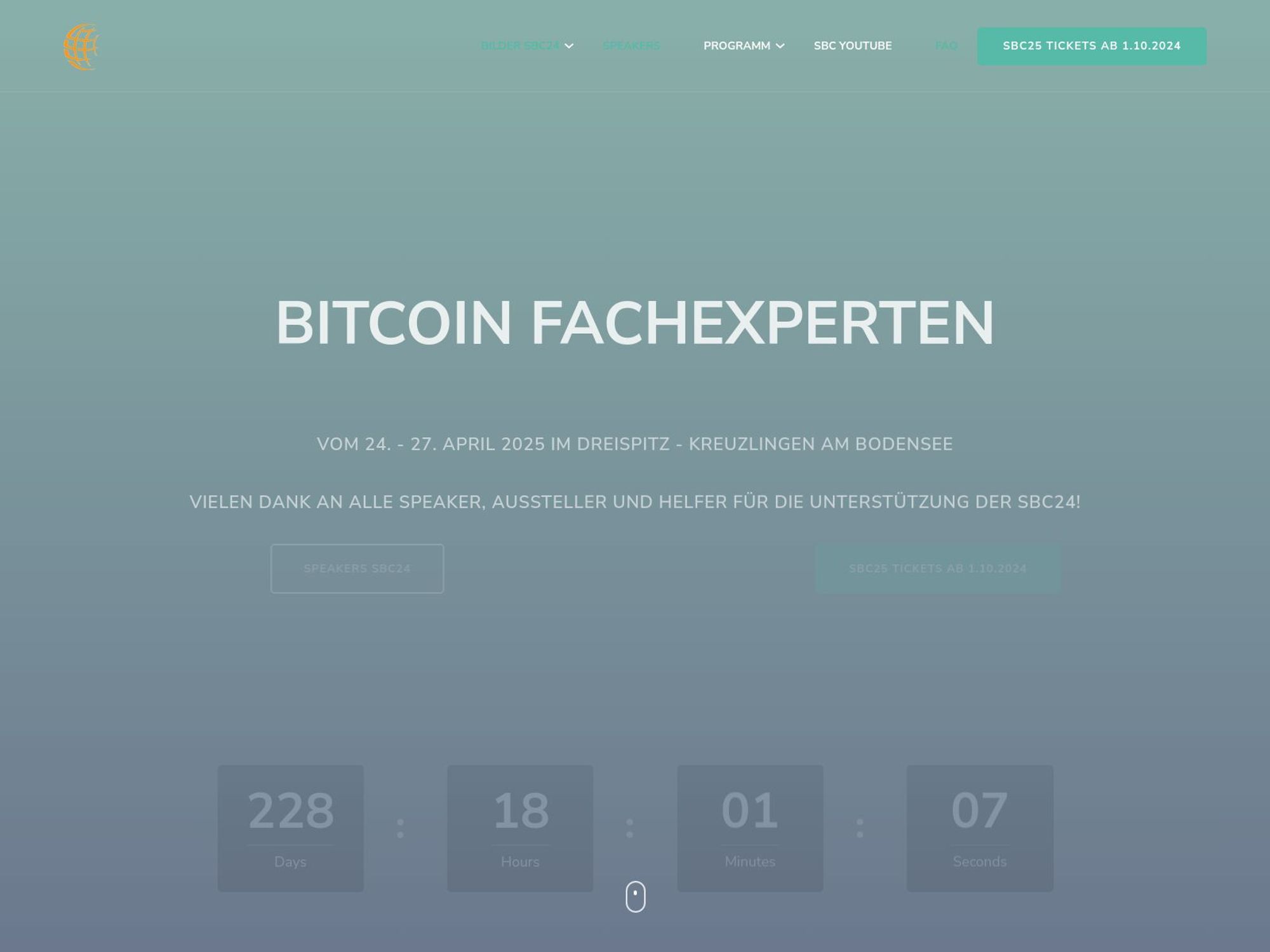 Swiss Bitcoin Conference (SBC) screenshot