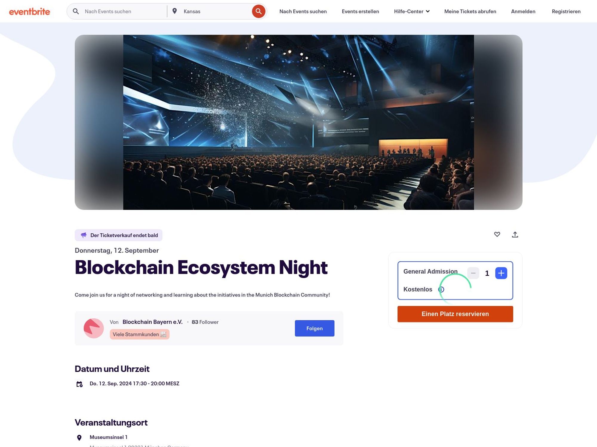 Blockchain Ecosystem Night screenshot