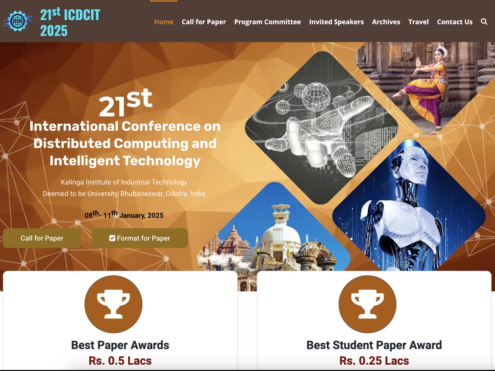 21st ICDCIT 2025 - International Conference on Distributed Computing and Intelligent Technology website