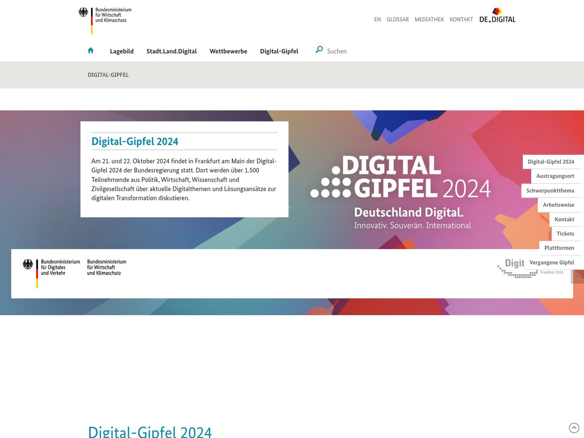 Digital-Gipfel 2024 website