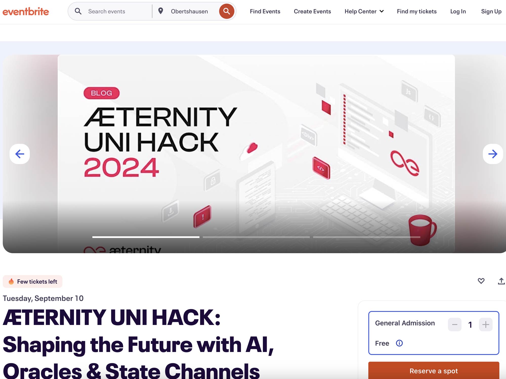 ÆTERNITY UNI HACK: Shaping the Future with AI, Oracles & State Channels screenshot