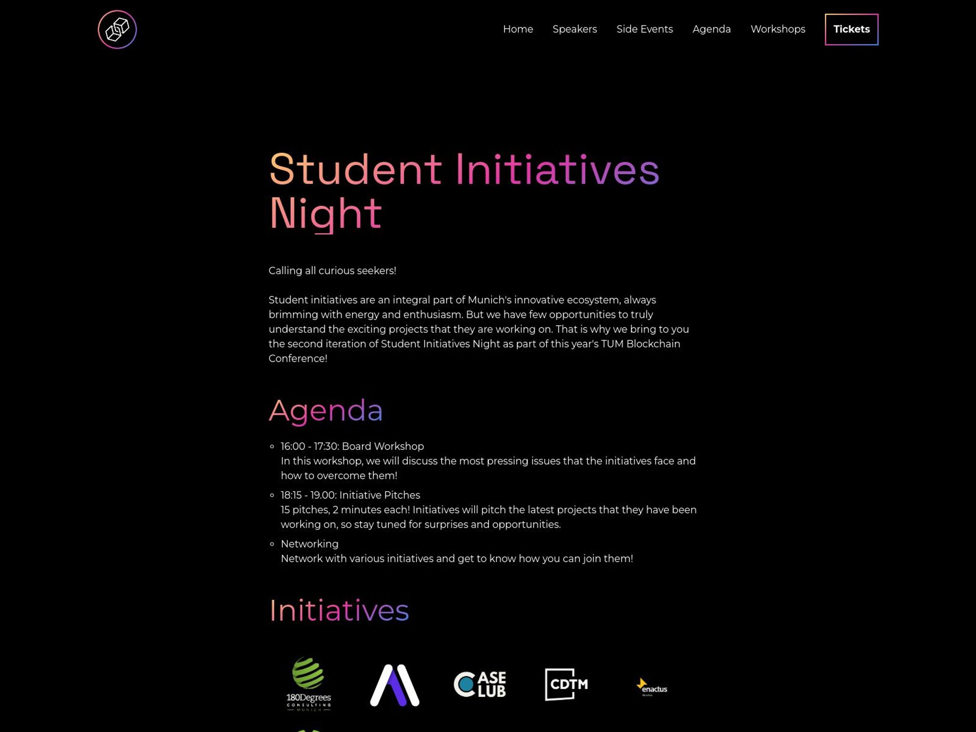 Student Initiative Night – TUM Blockchain Conference 24 screenshot