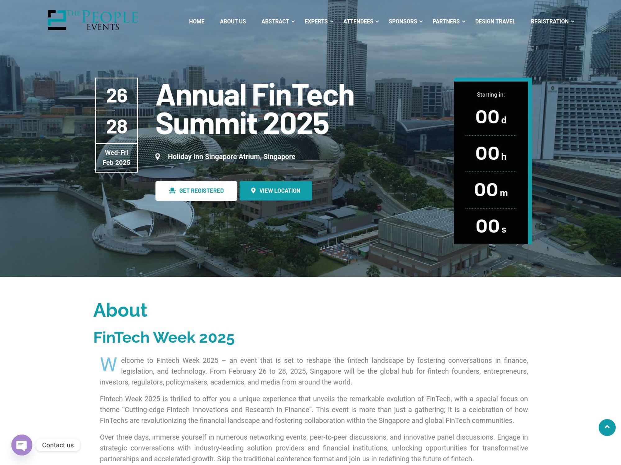 Fintech Week 2025 website