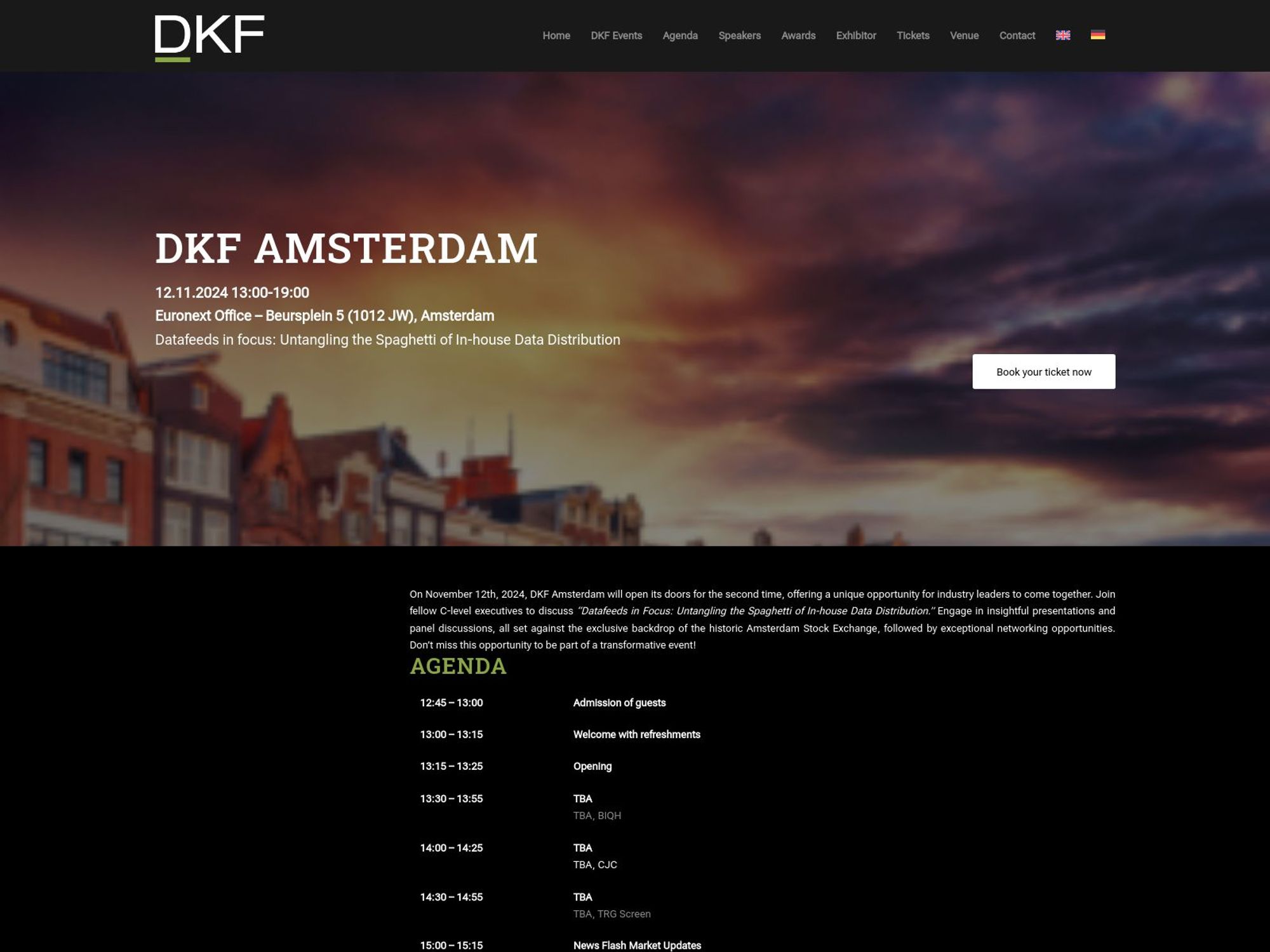 DKF Amsterdam website