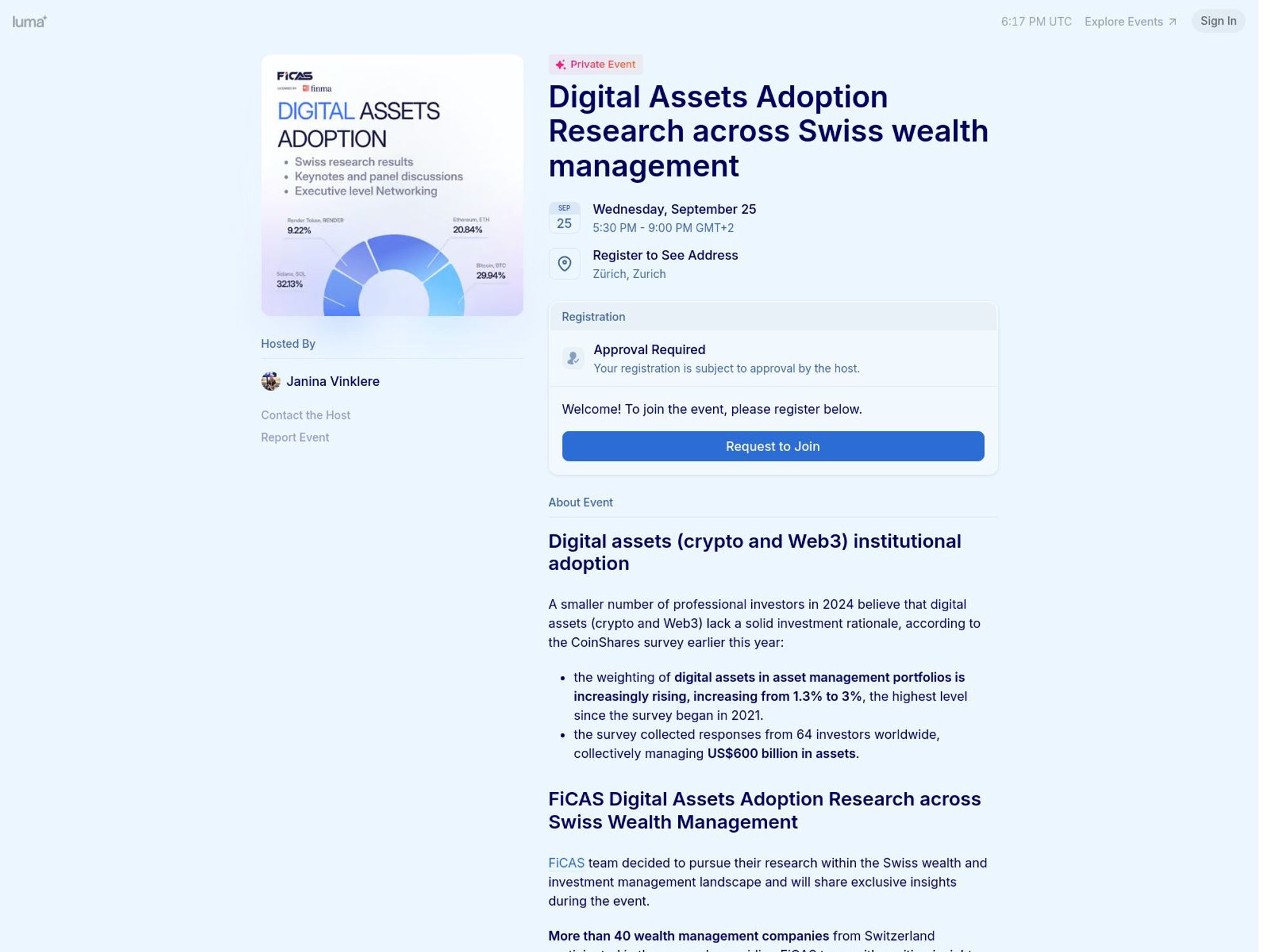 Digital Assets Adoption Research across Swiss wealth management screenshot