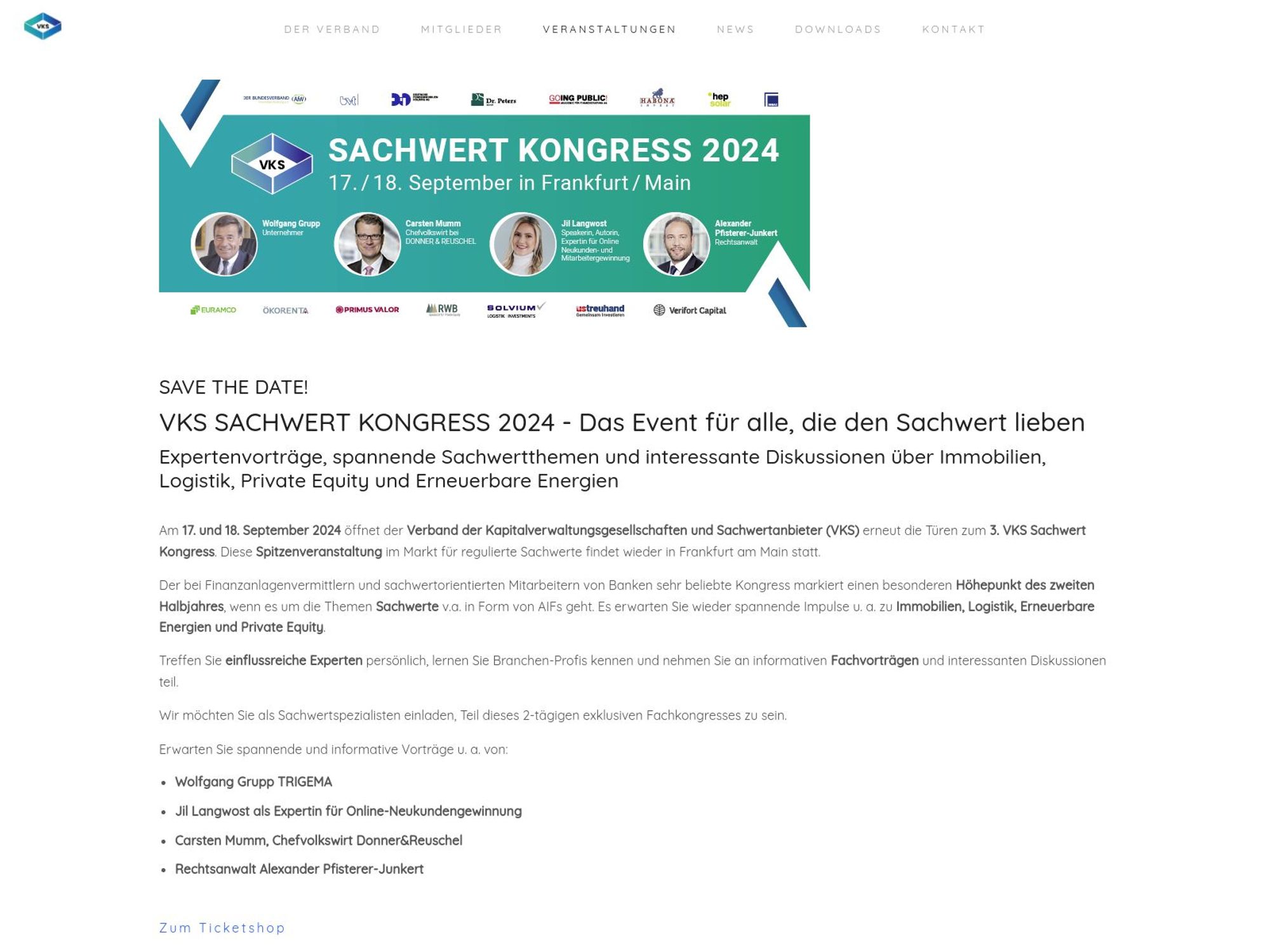 VKS SACHWERT KONGRESS 2024 screenshot