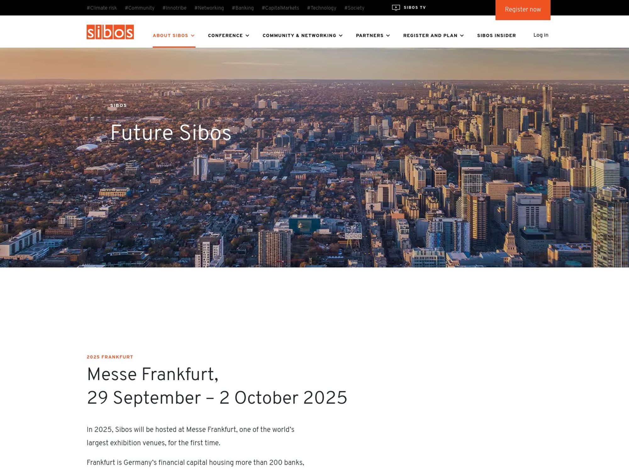 Sibos 2025 website