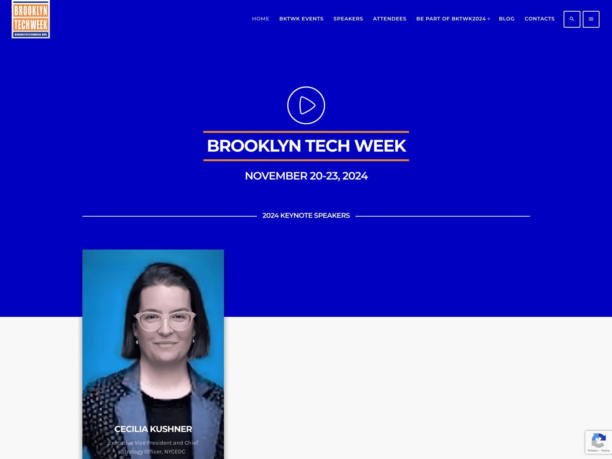 Brooklyn Tech Week 2024 website