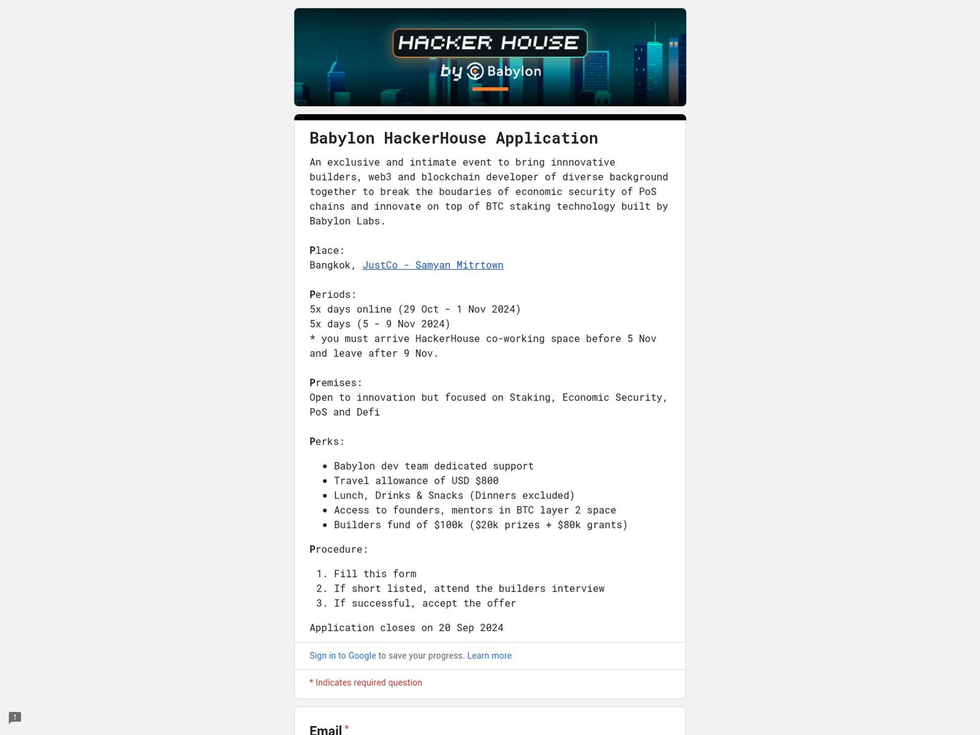 Babylon HackerHouse website