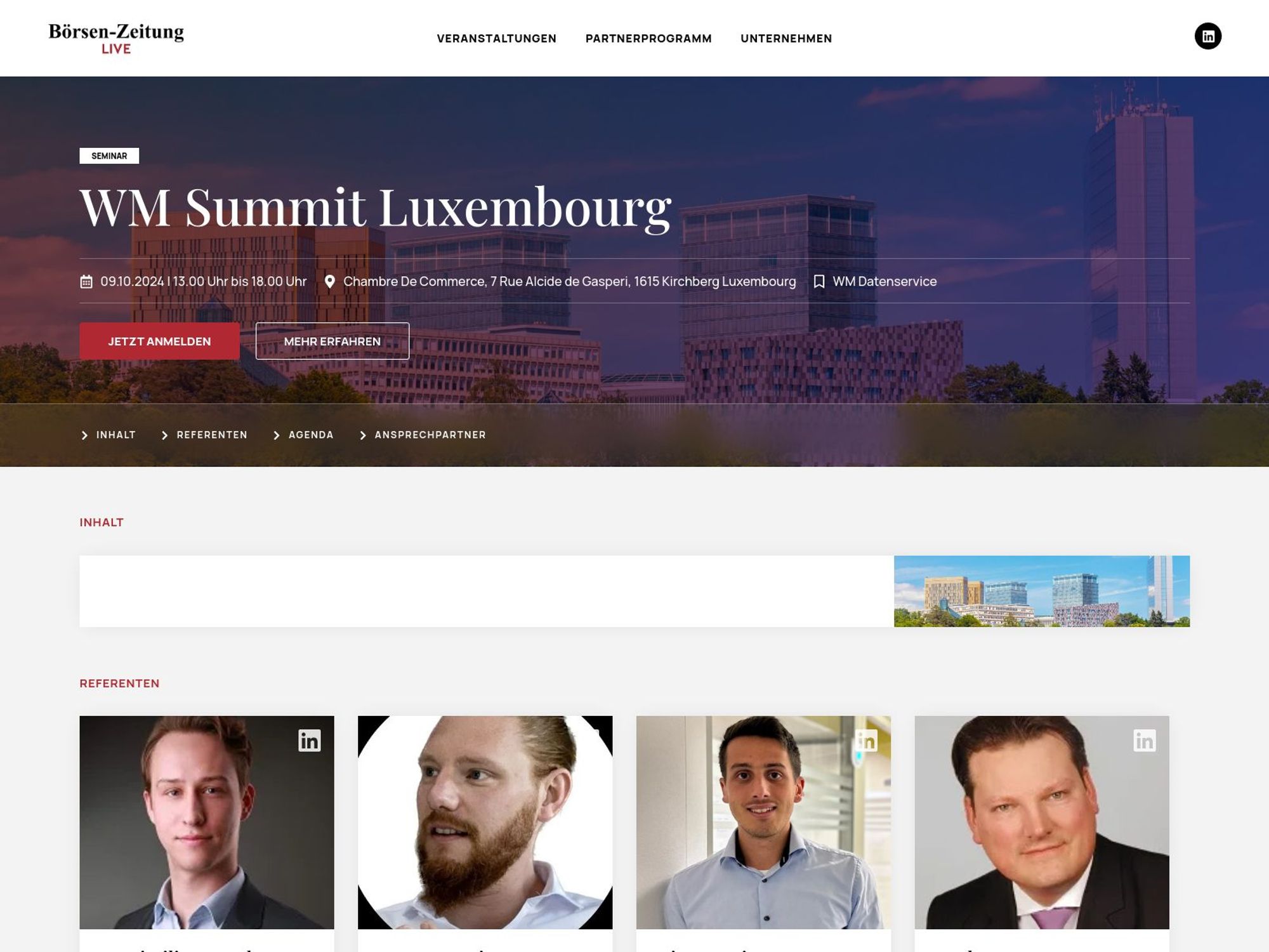 WM Summit Luxembourg screenshot