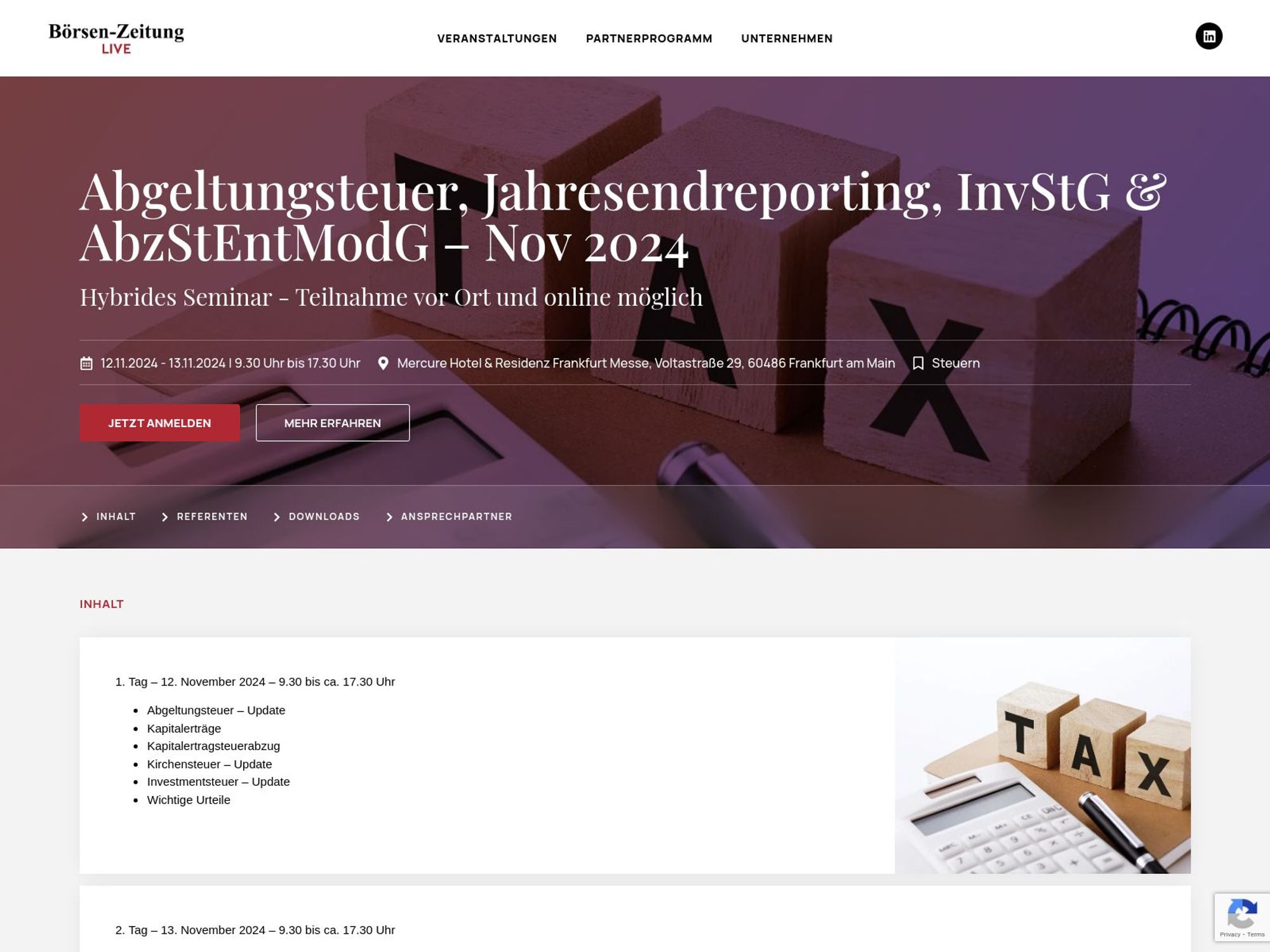 Abgeltungsteuer, Jahresendreporting, InvStG & AbzStEntModG – Nov 2024 screenshot