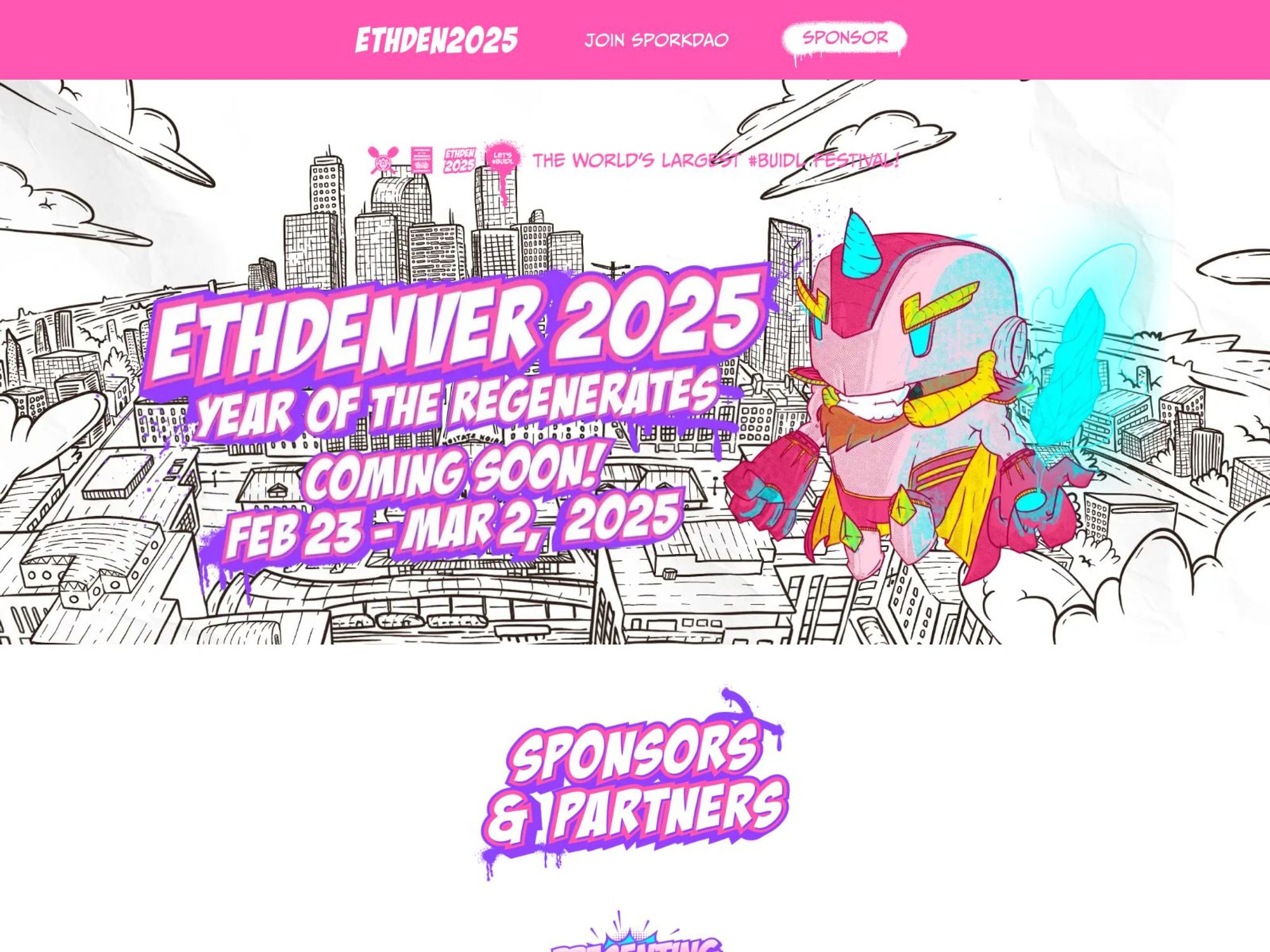 ETHDenver 2025 website