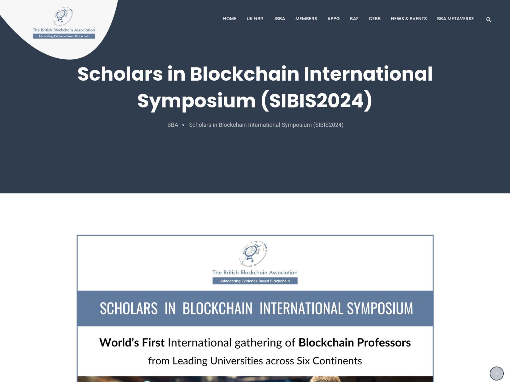 Scholars in Blockchain International website