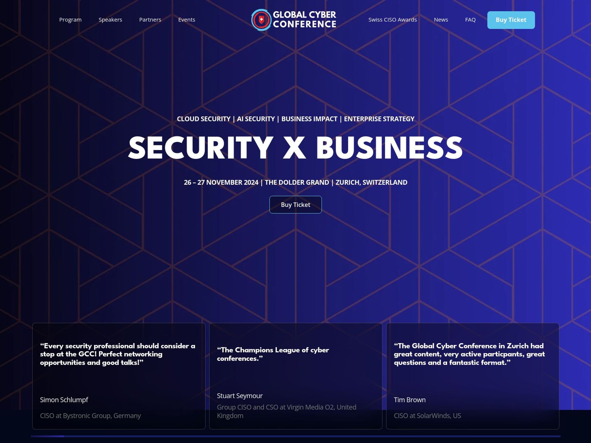 Global Cyber Conference website