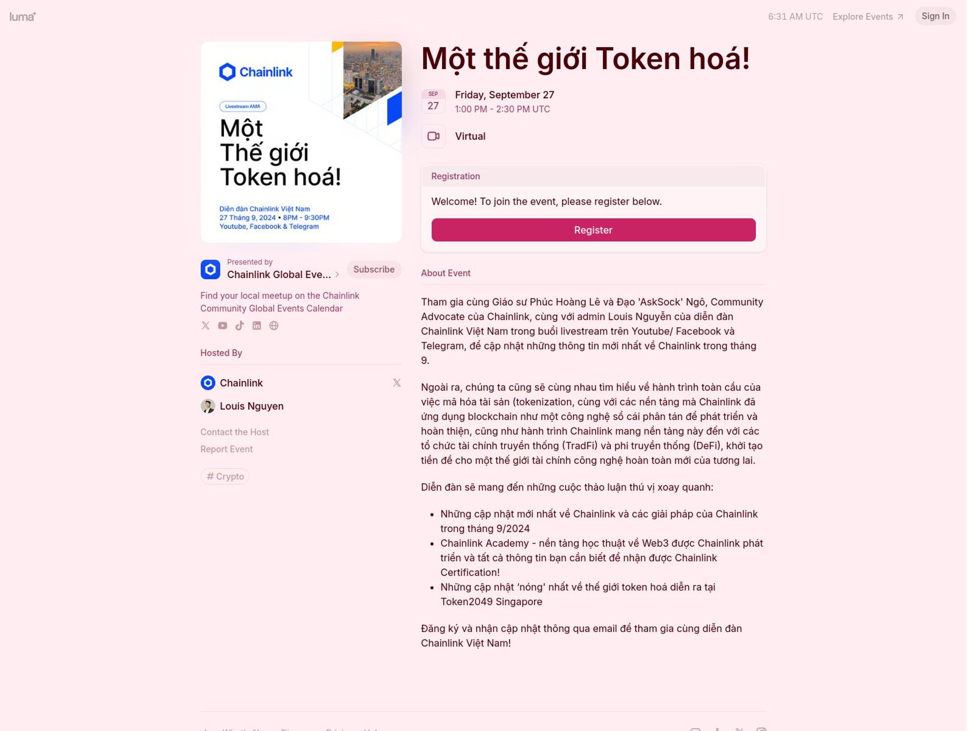 Chainlink Một thế giới Token hoá! screenshot