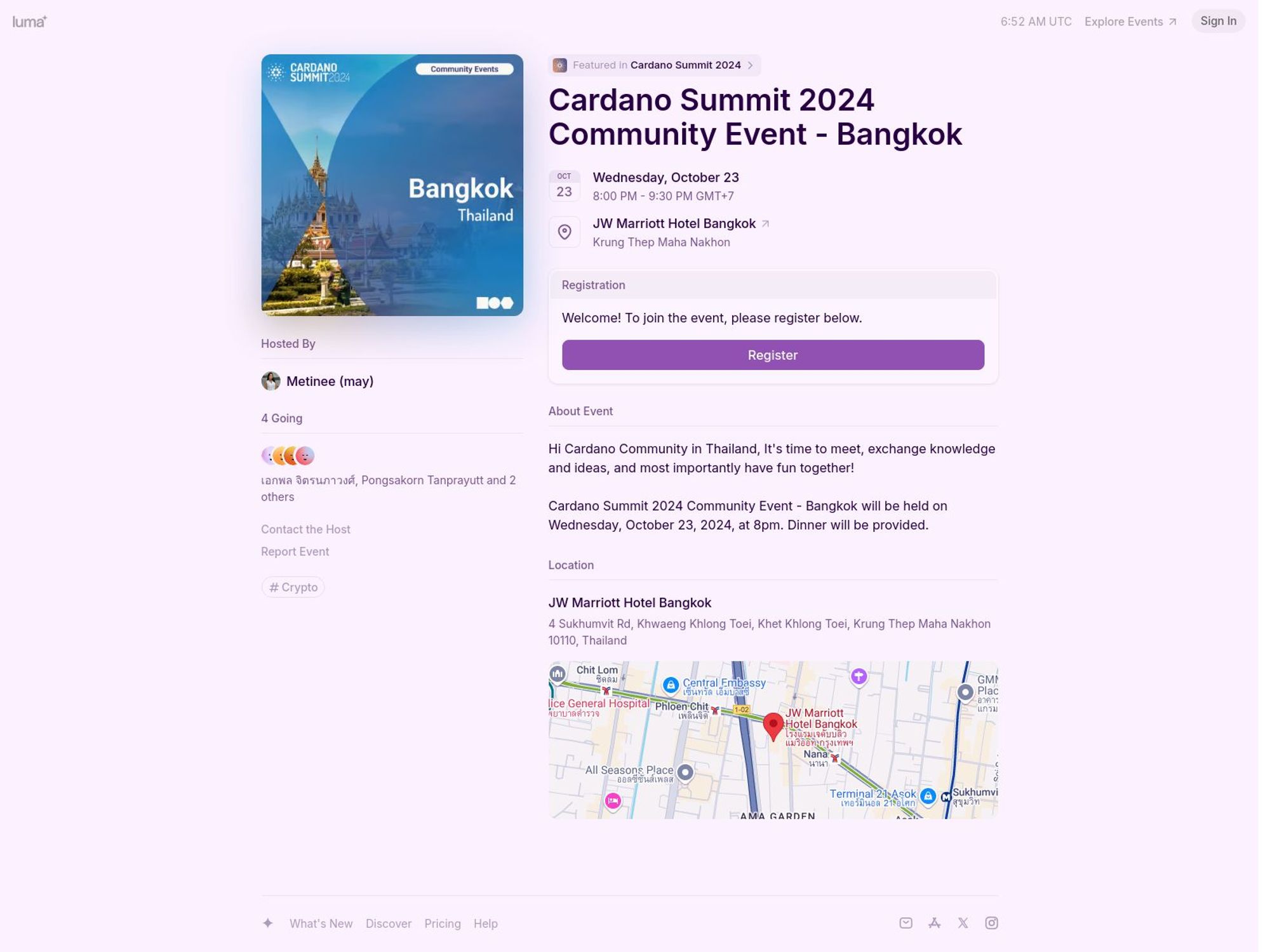 Cardano Summit 2024 Community Event - Bangkok screenshot