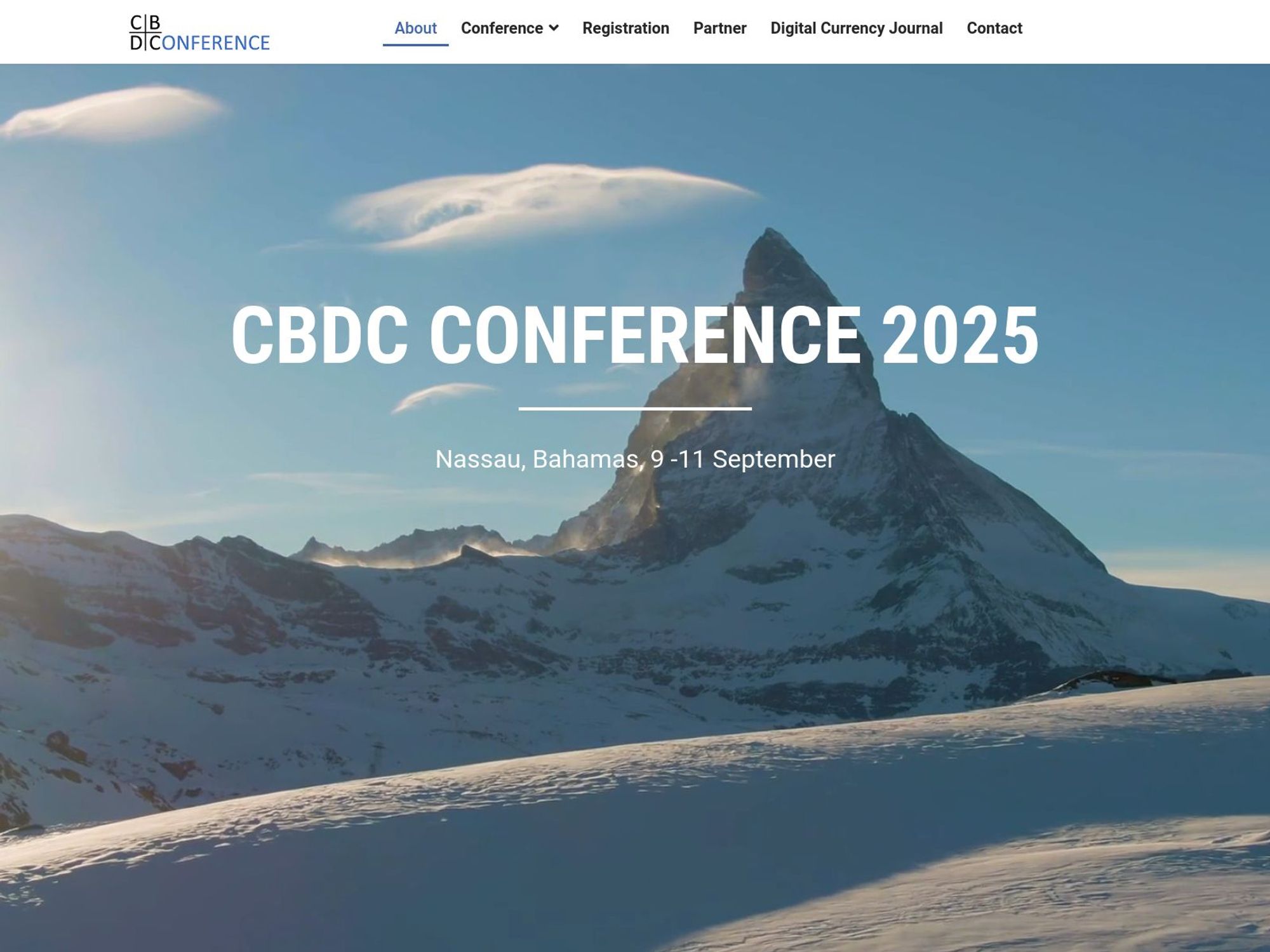 CBDC CONFERENCE 2025 website