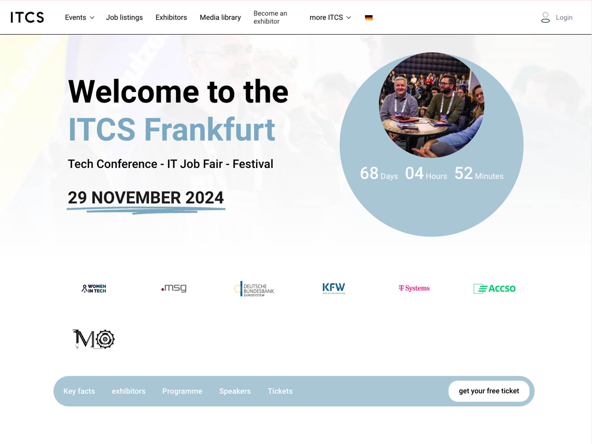 ITCS Frankfurt - Tech Conference - IT Job Fair - Festival screenshot