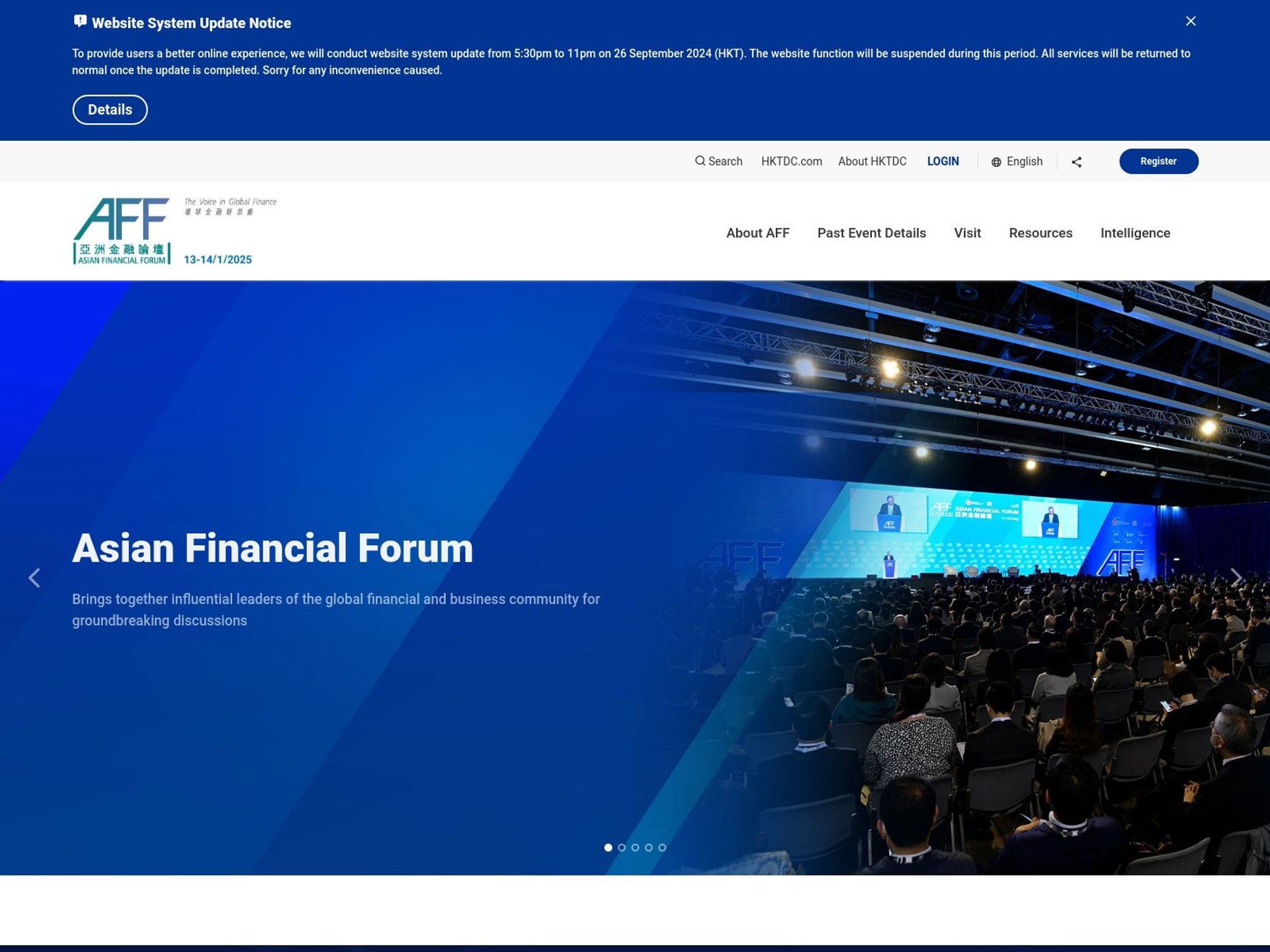 Asian Financial Forum screenshot