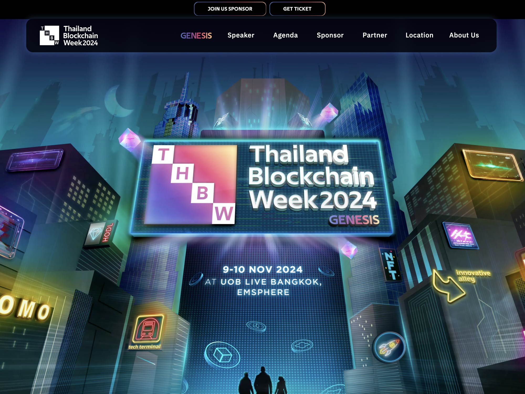 Thailand Blockchain Week 2024 website