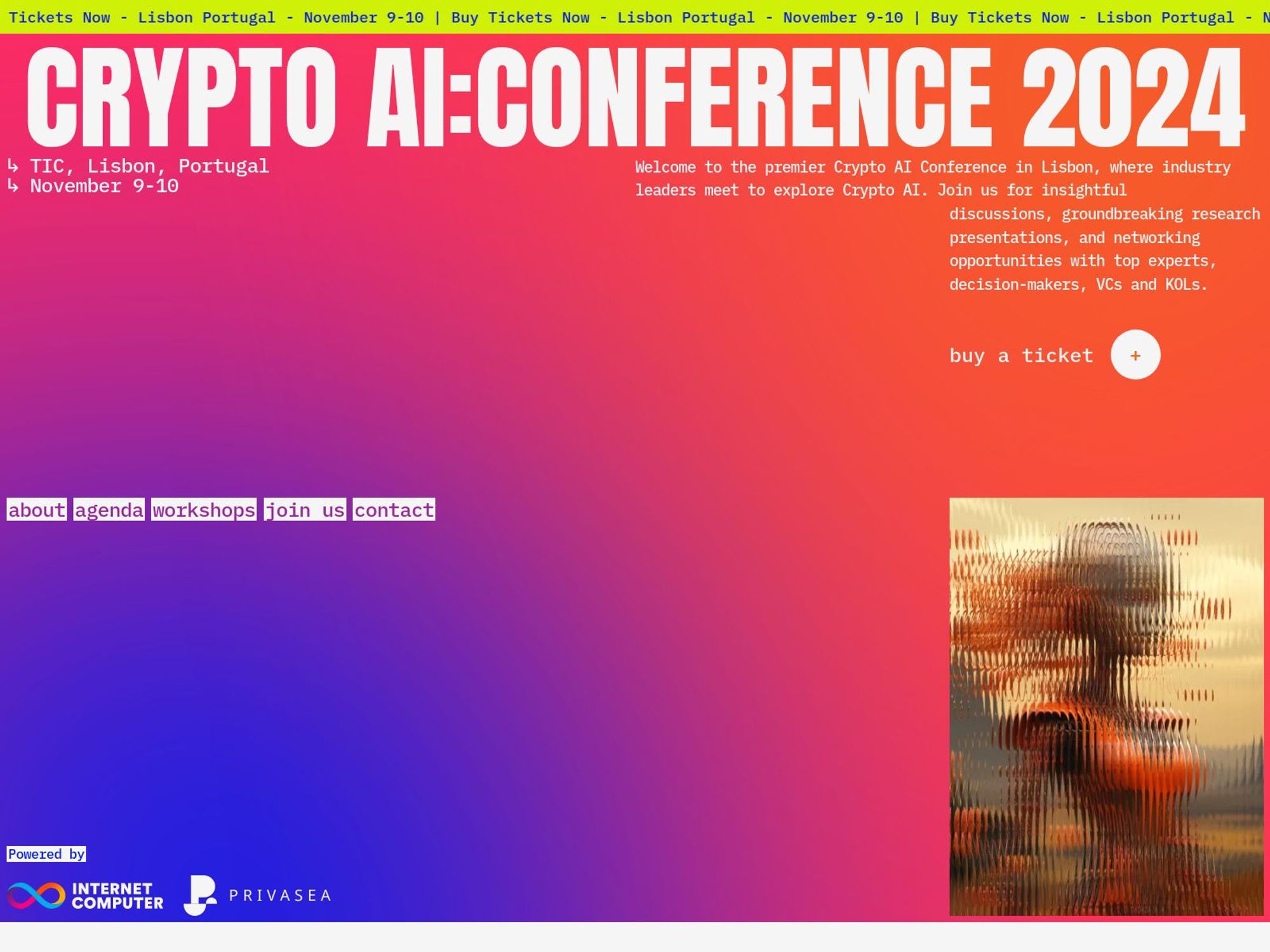 Crypto AI Conference website