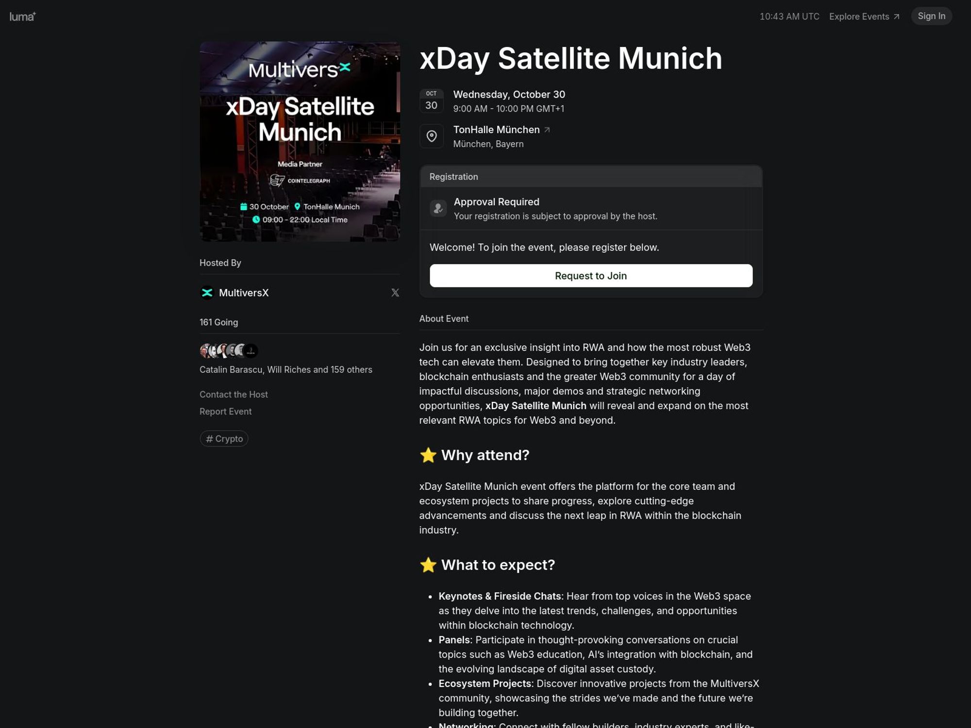 xDay Satellite Munich website