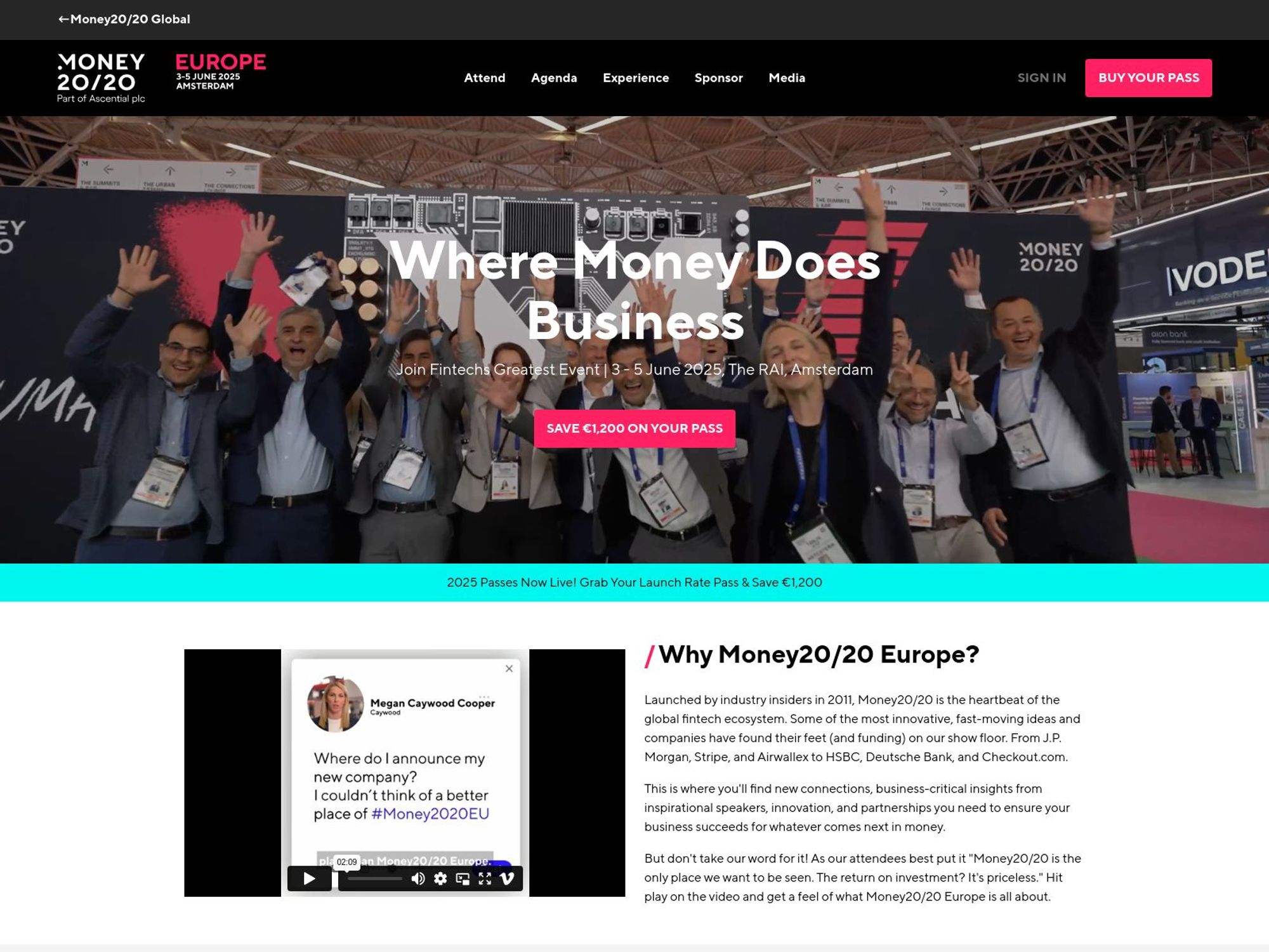 Money20/20 Europe website