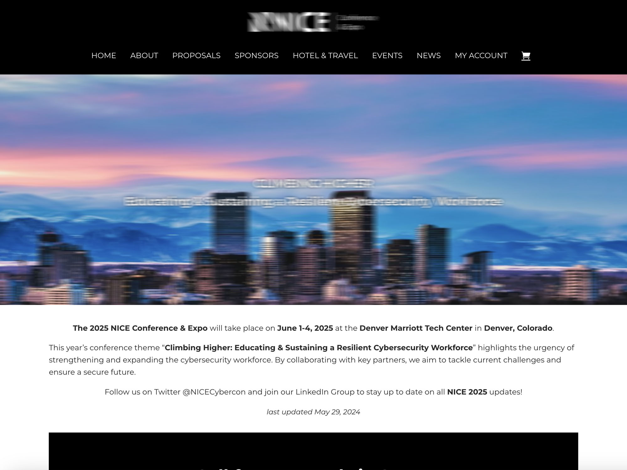 Nice Conference and Expo website