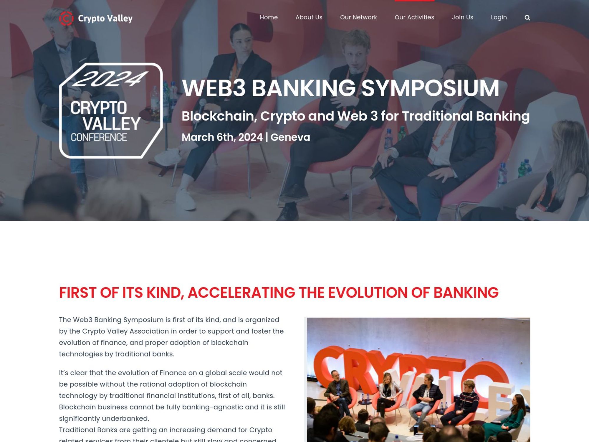 Web3 Banking Symposium screenshot