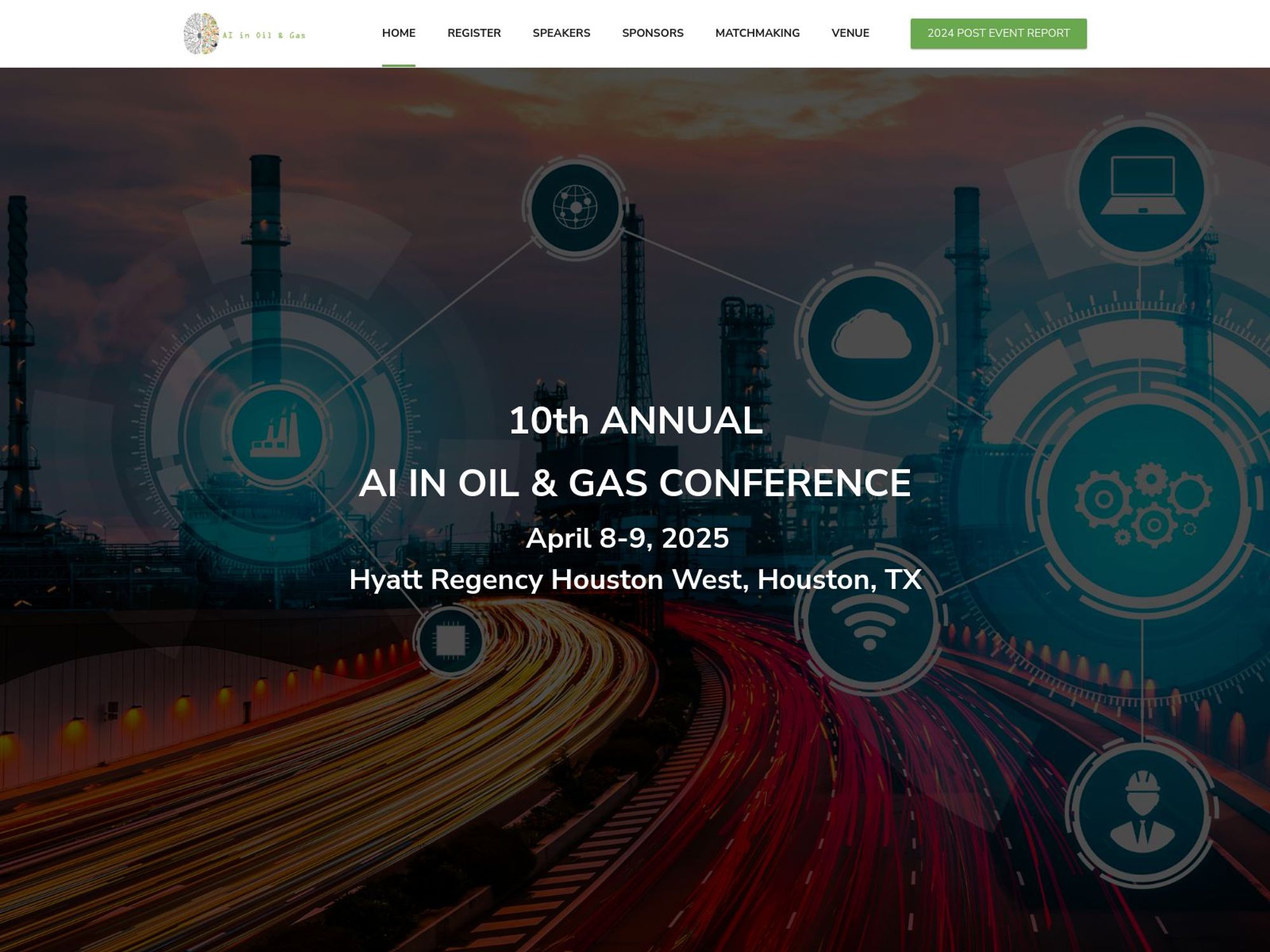 AI in Oil & Gas Conference website