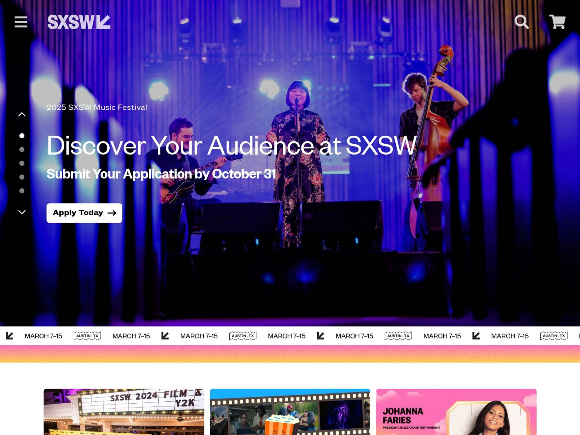 SXSW website