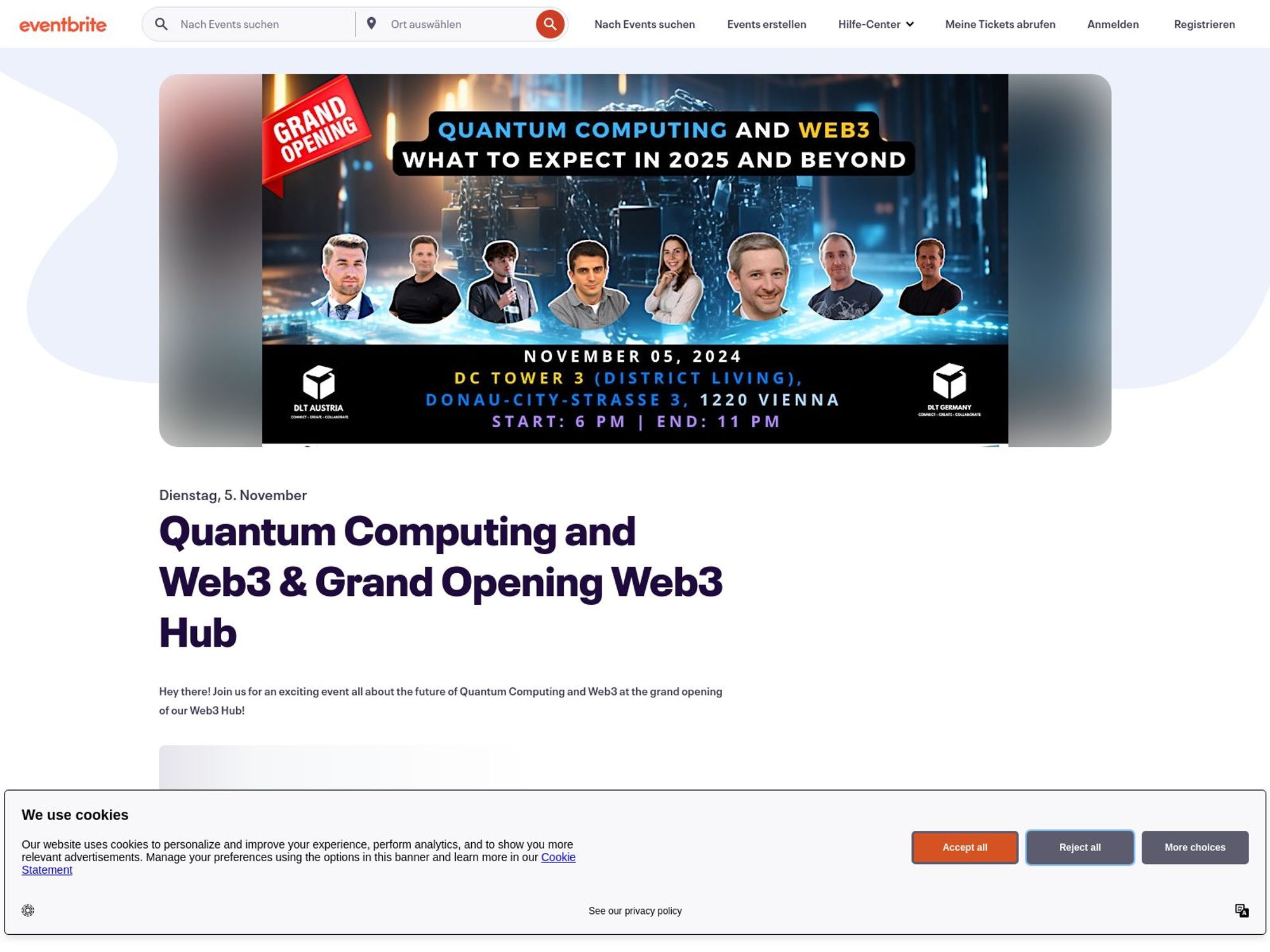 Quantum Computing and Web3 & Grand Opening Web3 Hub screenshot