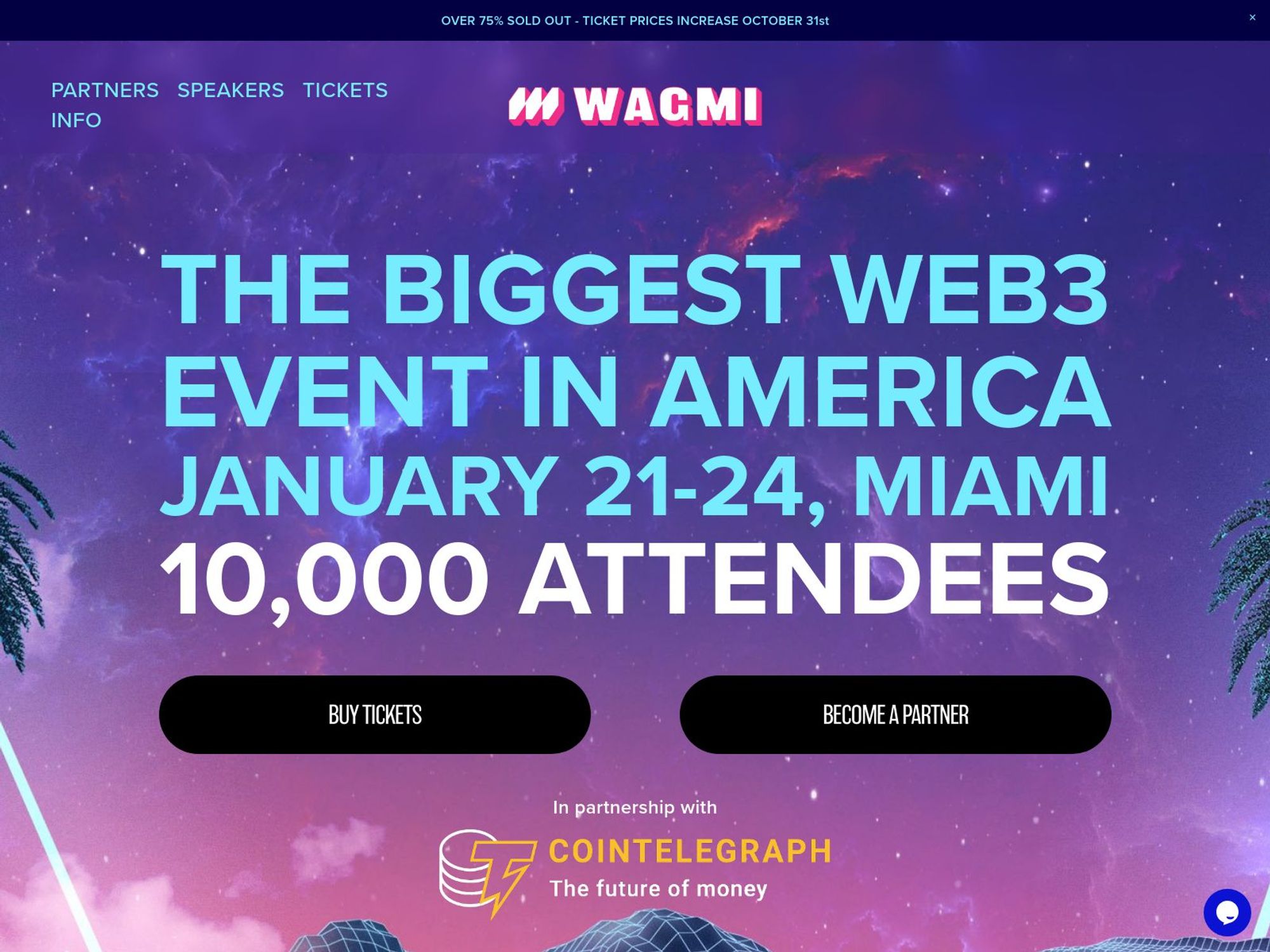 WAGMI Blockchain Conference website