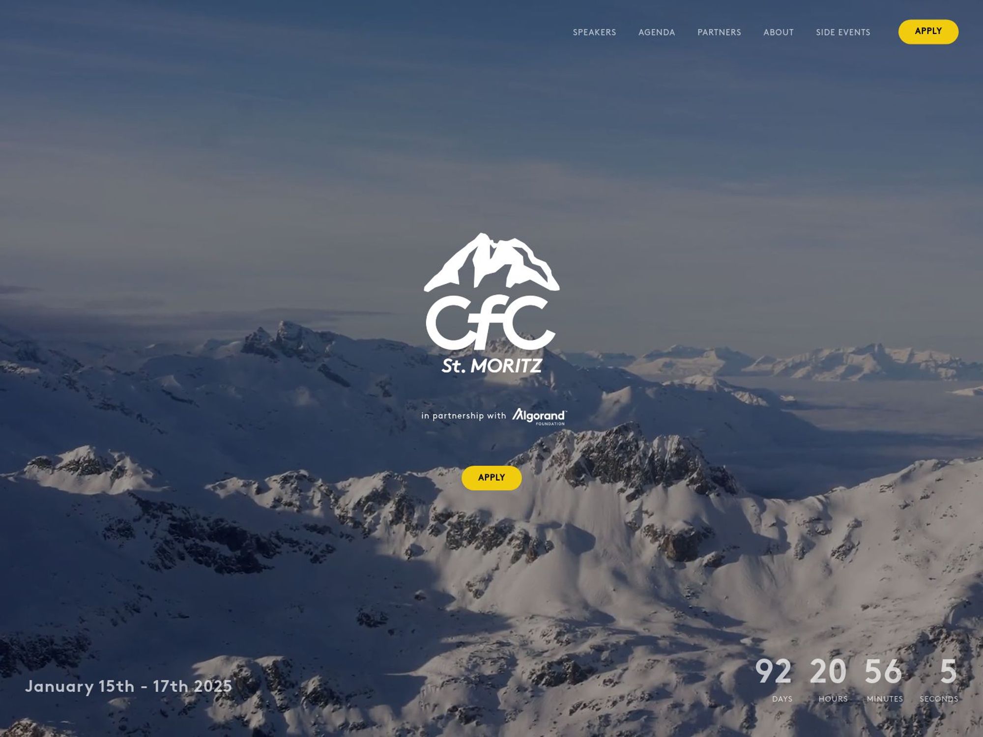 CfC St. Moritz website