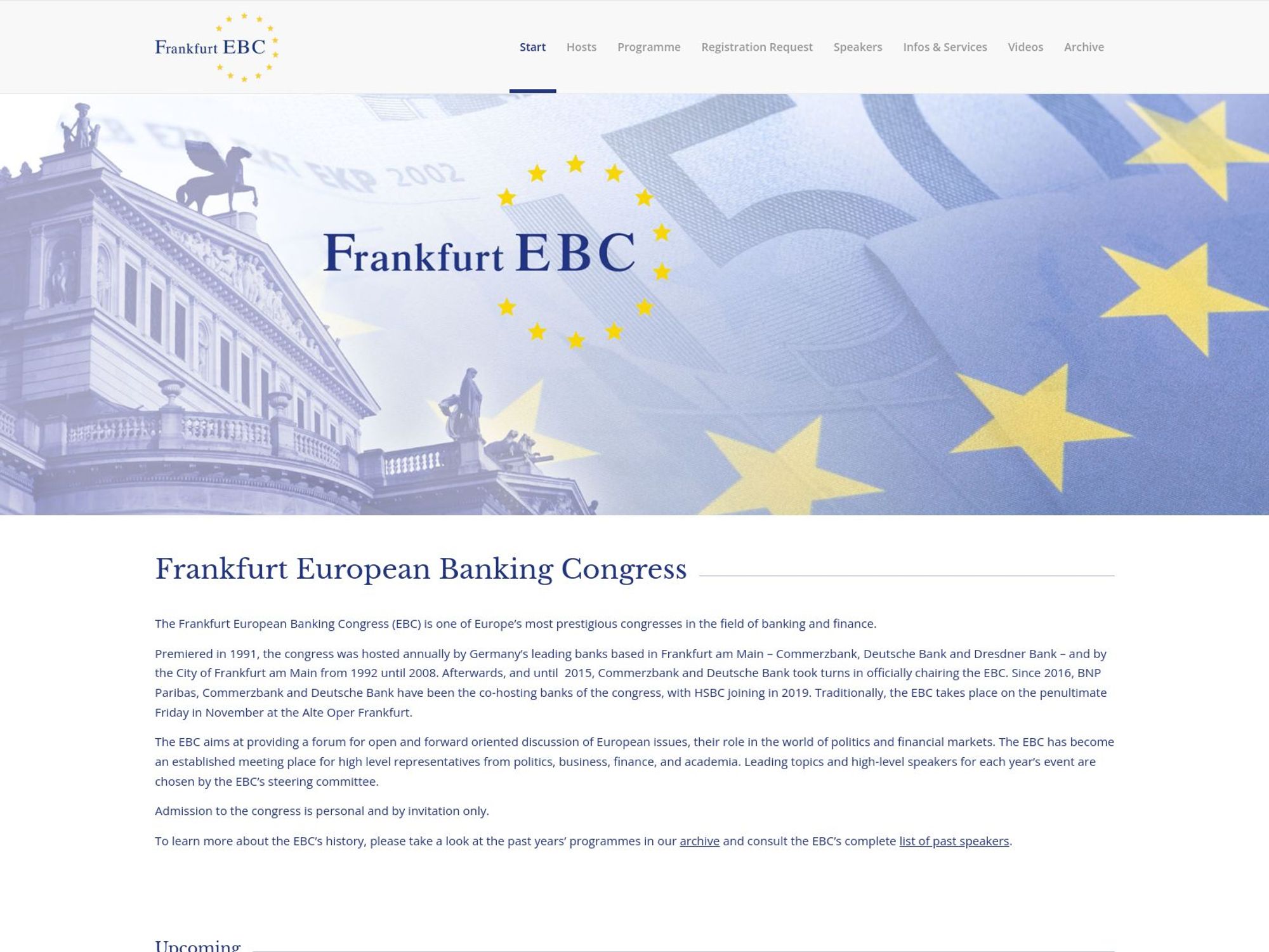 34th Frankfurt European Banking Congress - EBC 2025 website