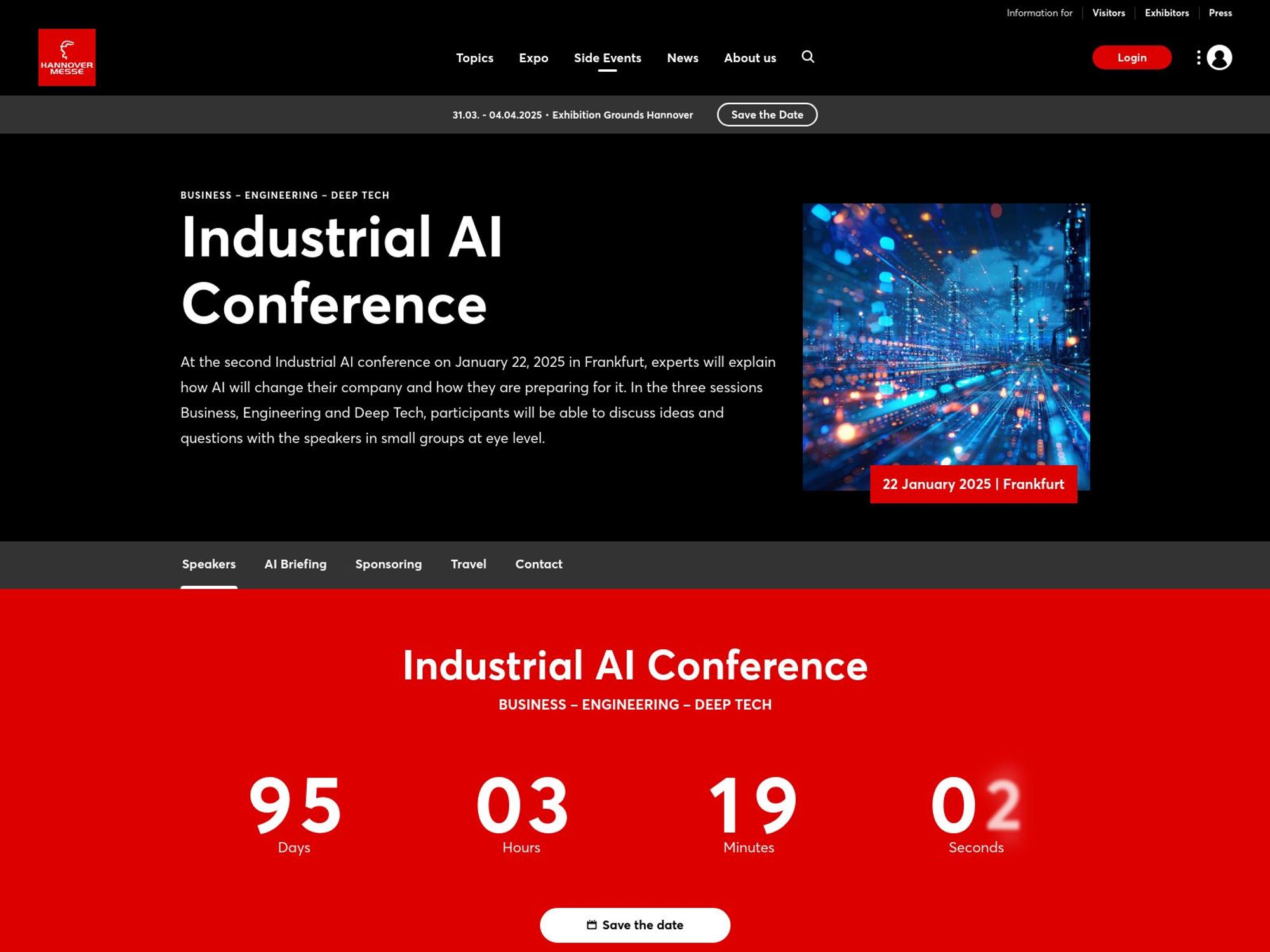 Industrial AI Conference website