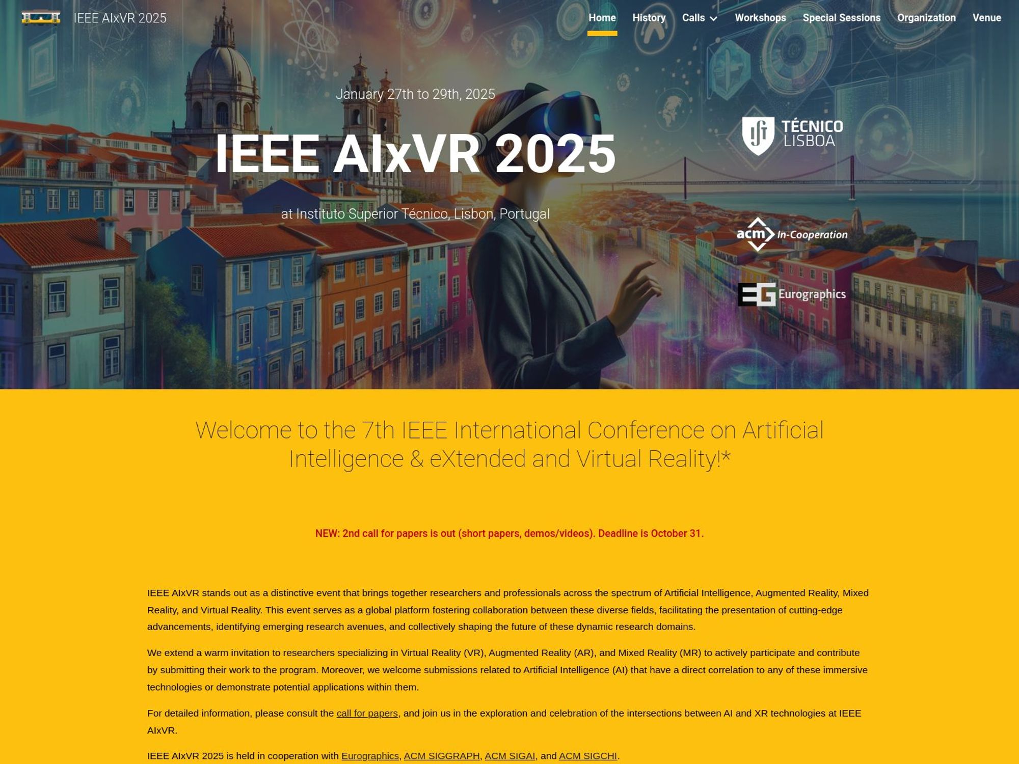 IEEE AIxVR 2025 website