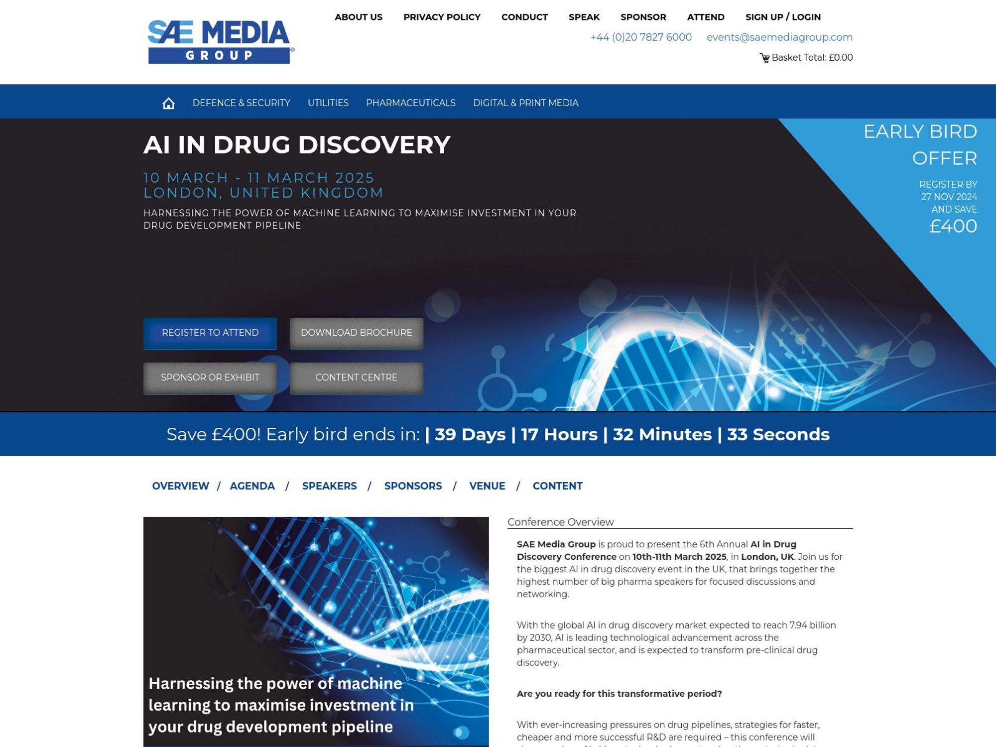 AI in Drug Discovery website