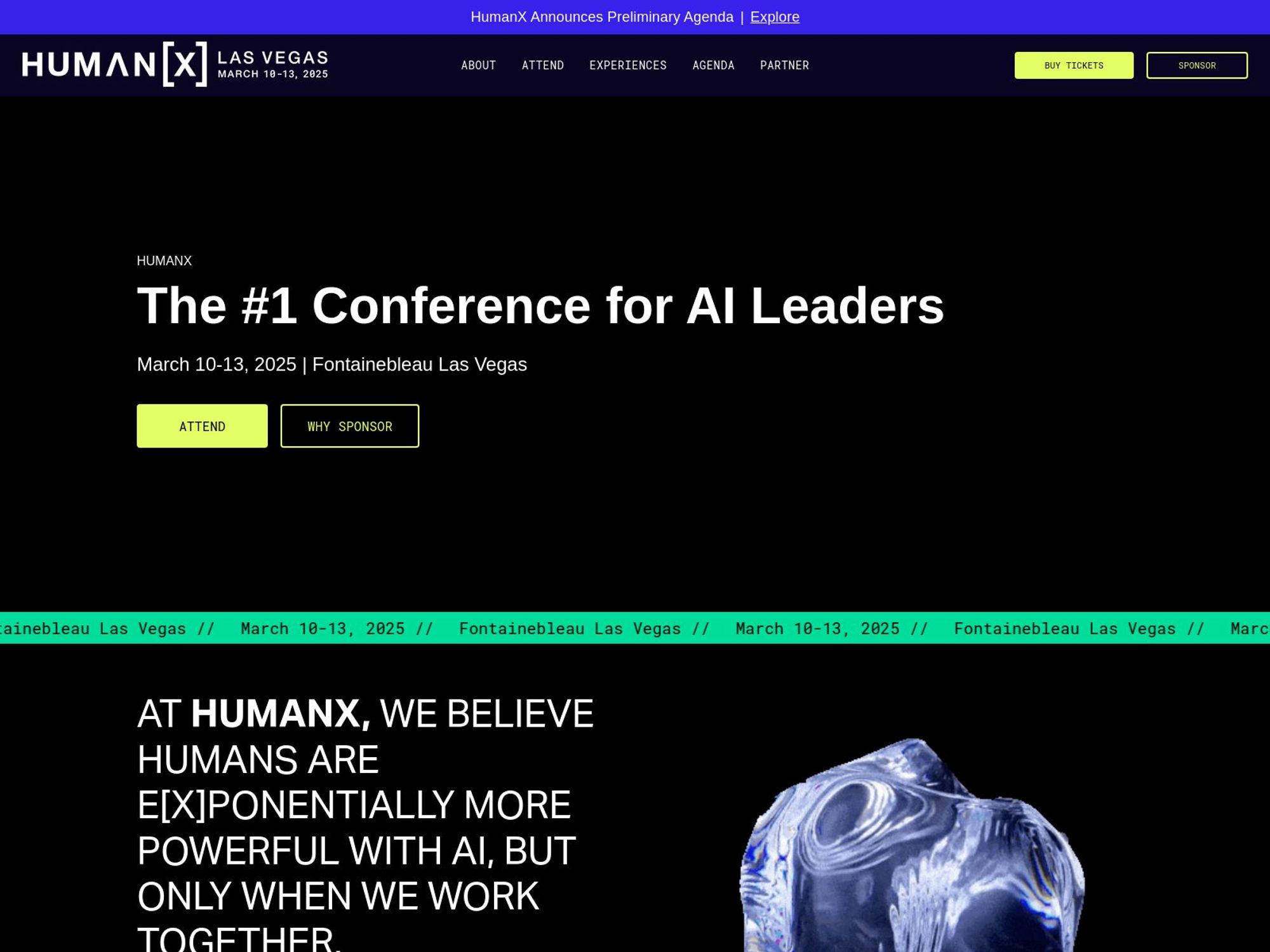 HumanX 2025 website