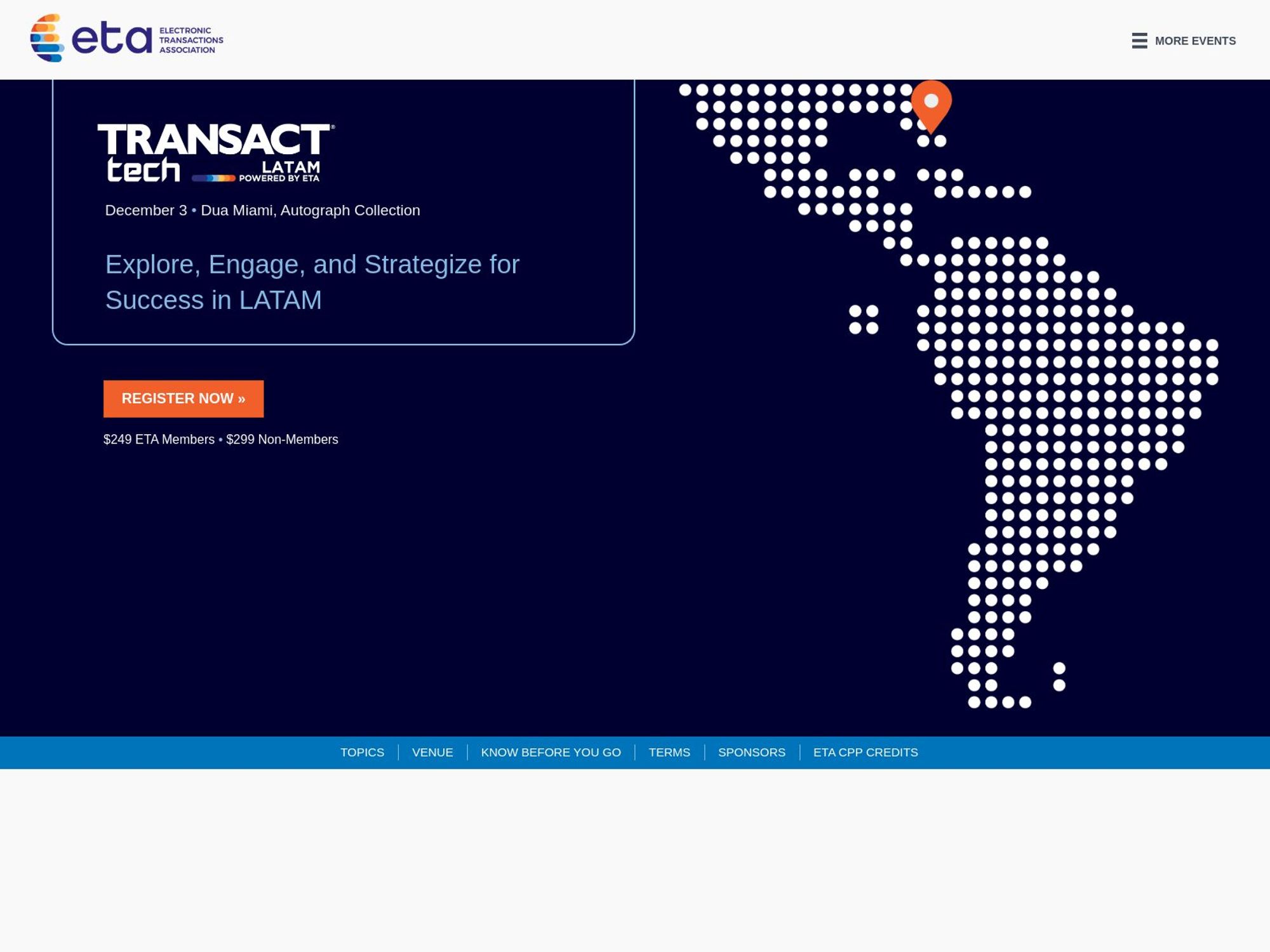 Transact Tech LATAM website