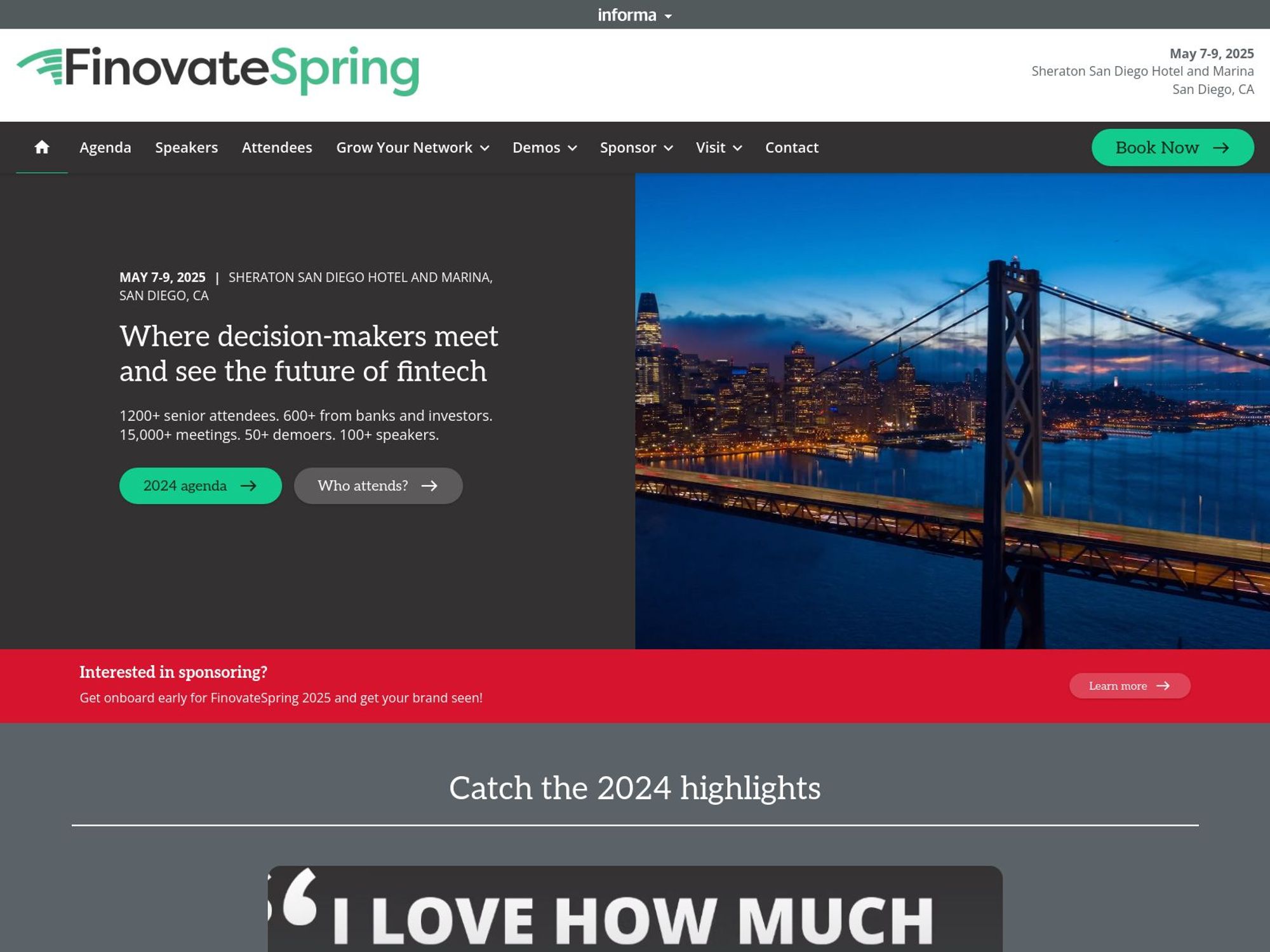 FinovateSpring website