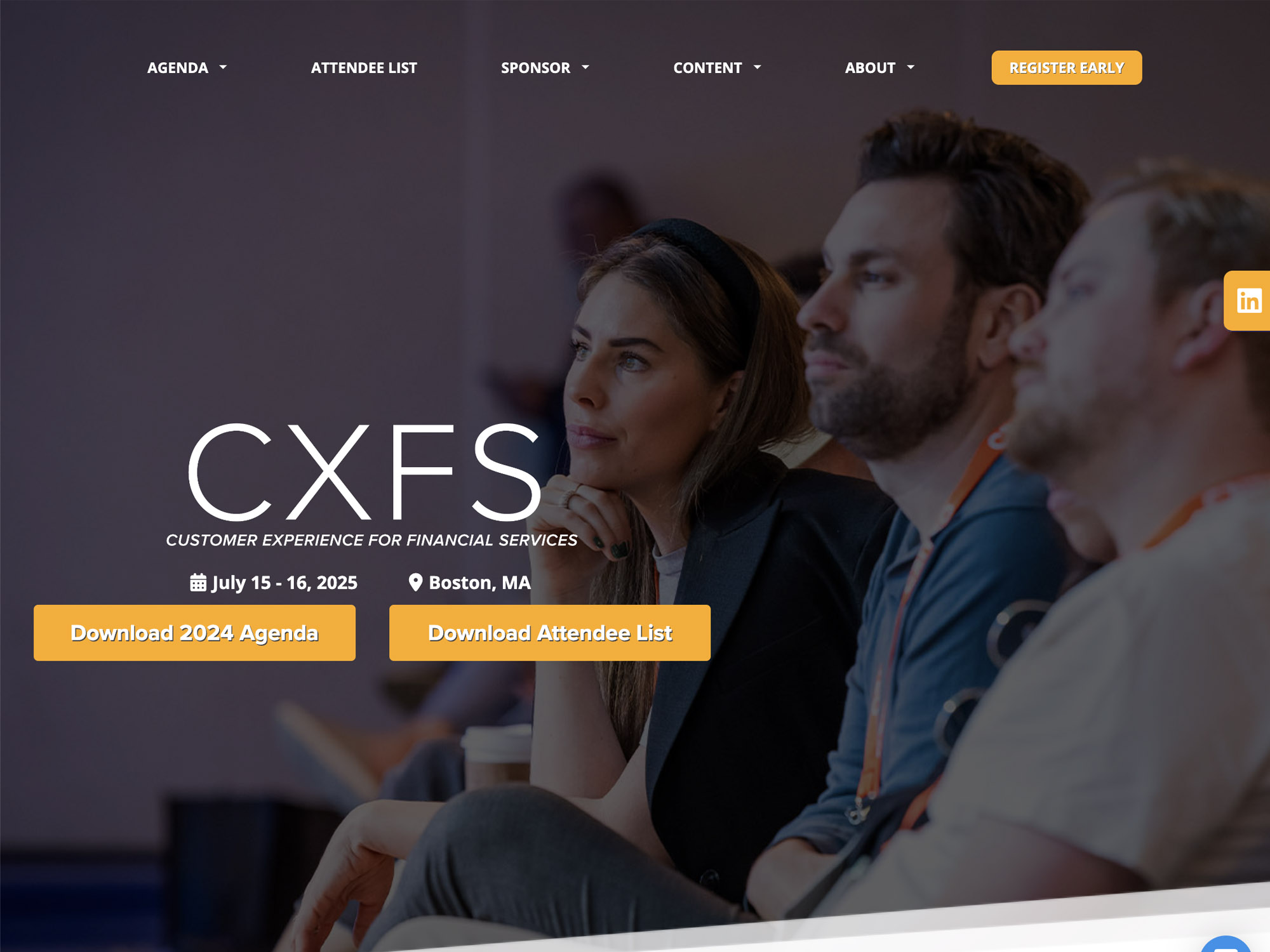 CXFS 2025 - Customer Experience for Financial Services website