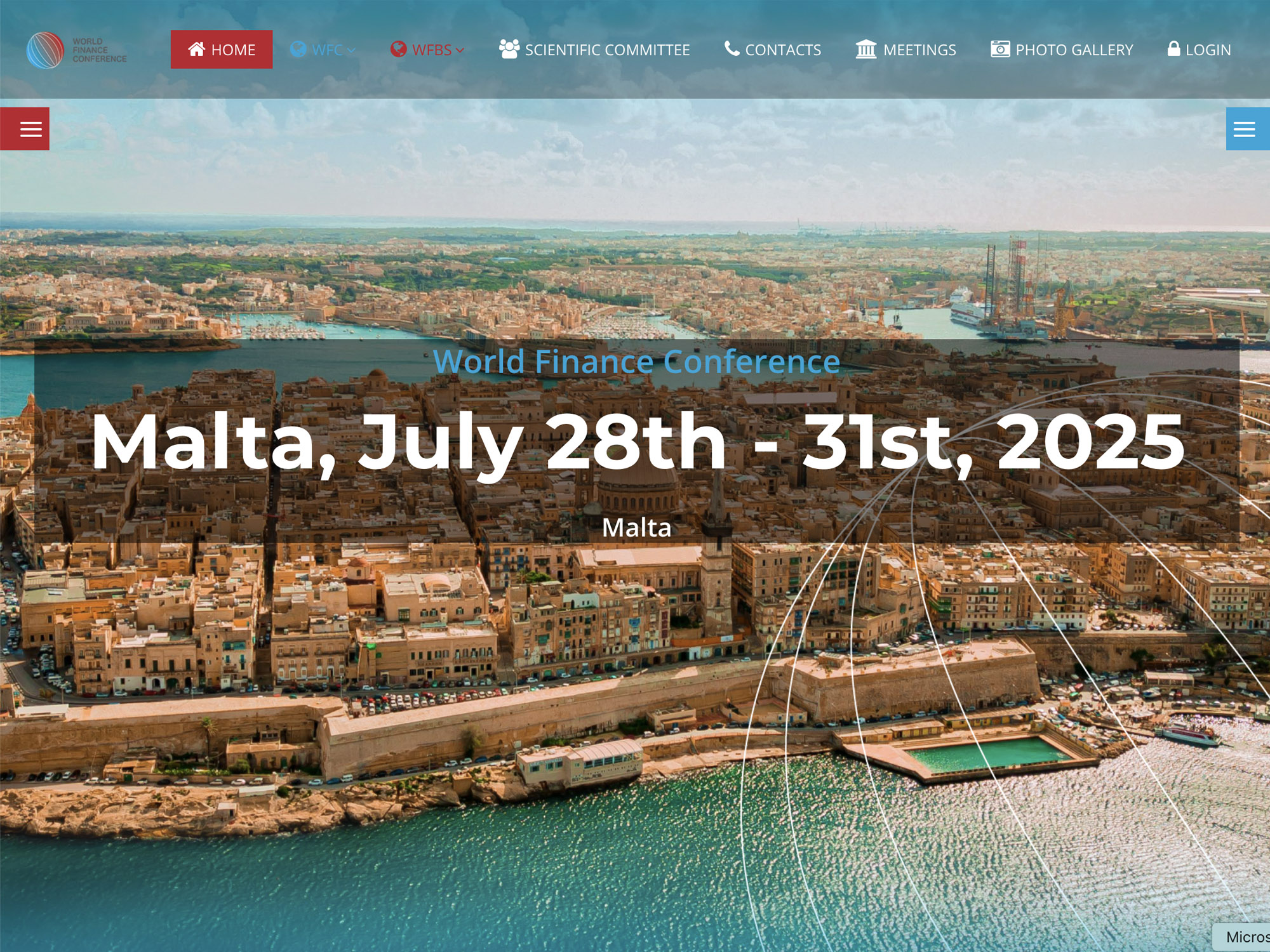 World Finance Conference website