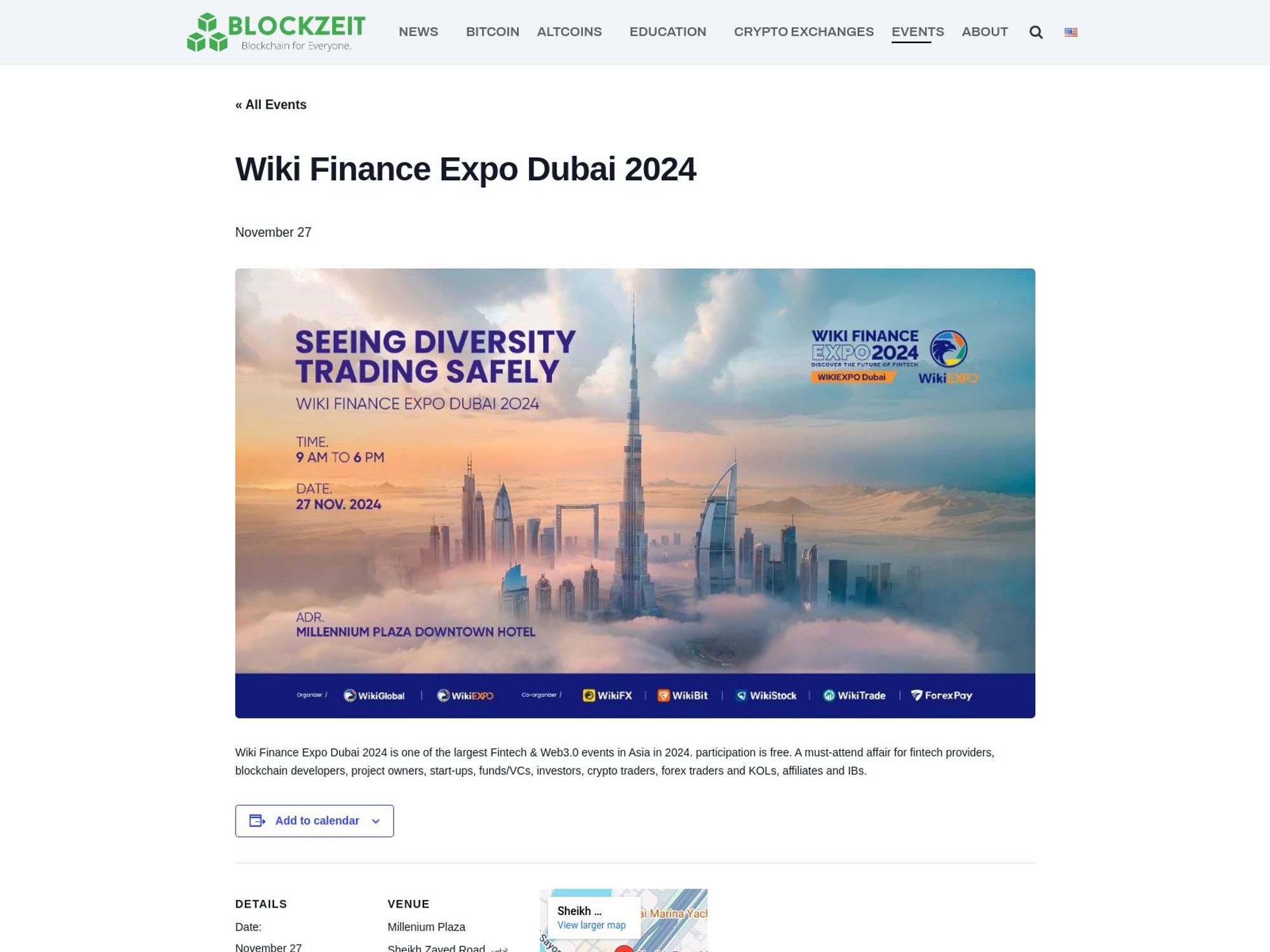 Wiki Finance Expo Dubai 2024 website