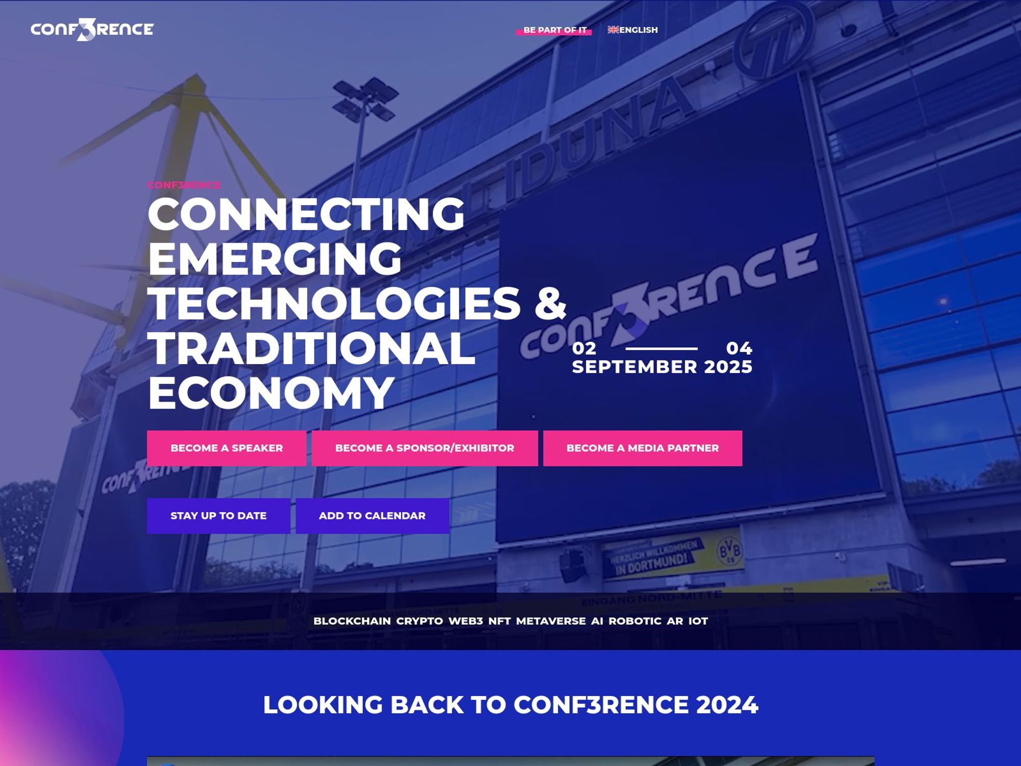 CONF3RENCE 2025 website