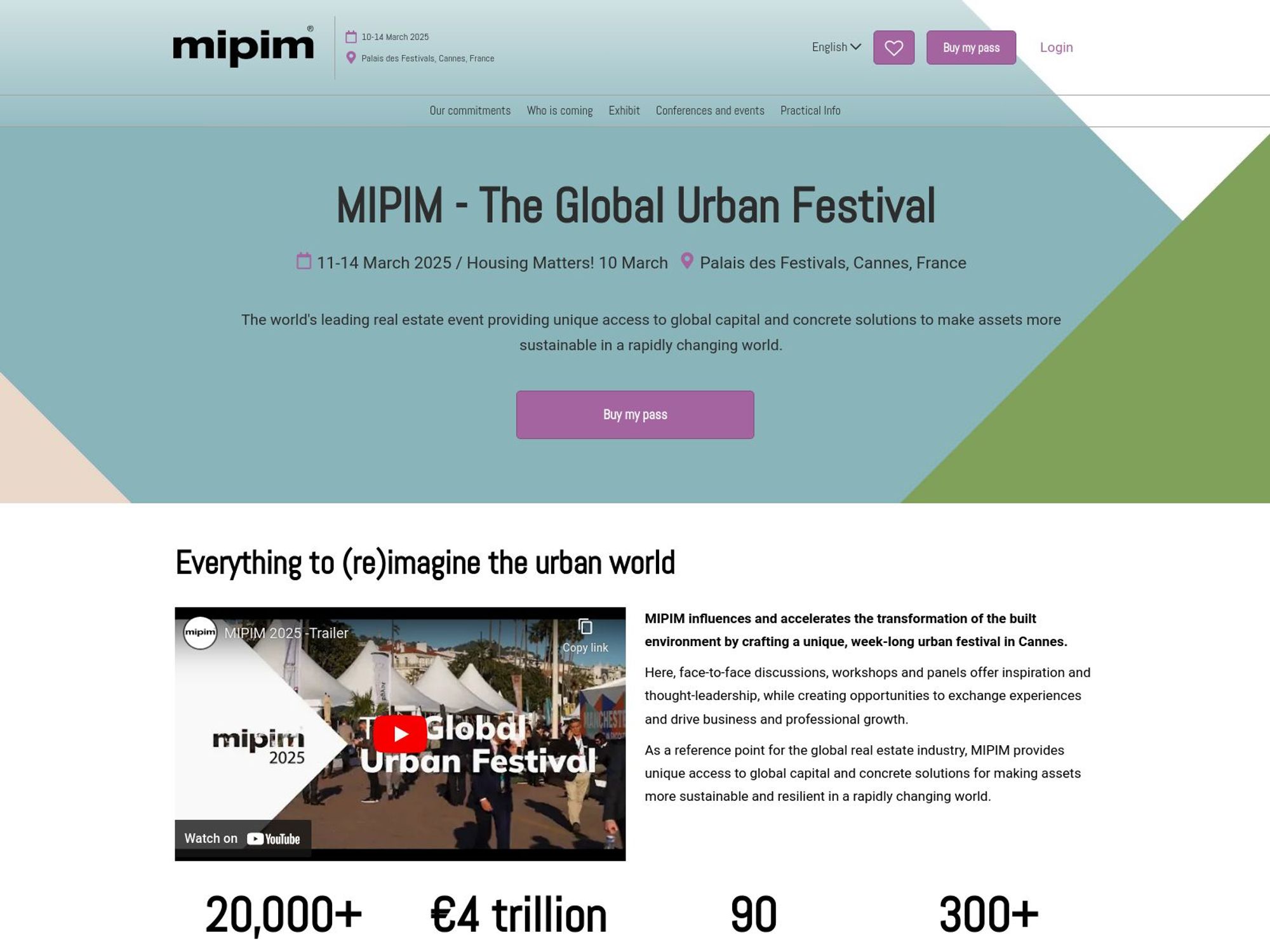 MIPIM 2025 website