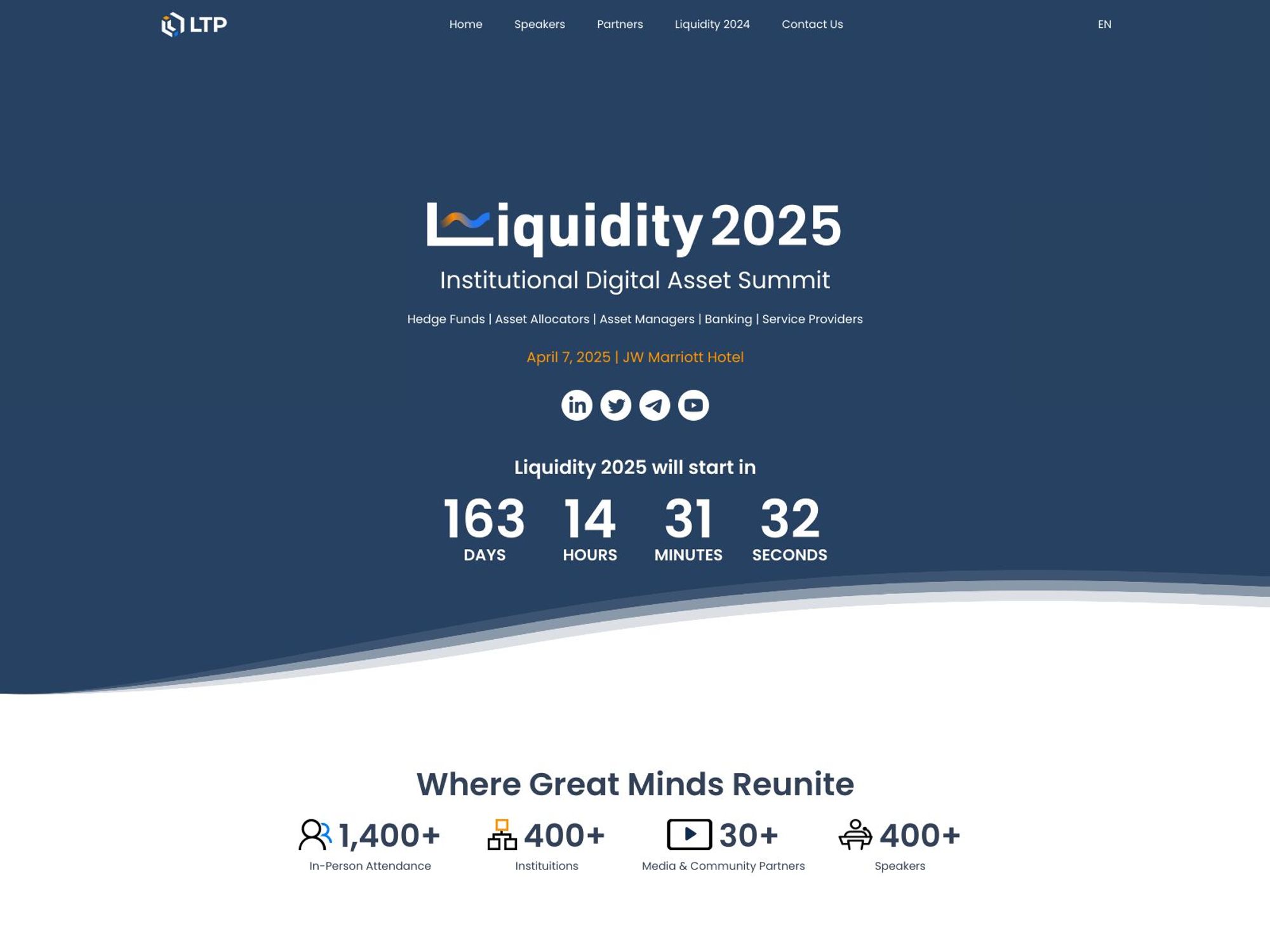 Liquidity2025 - Institutional Digital Asset Summit website