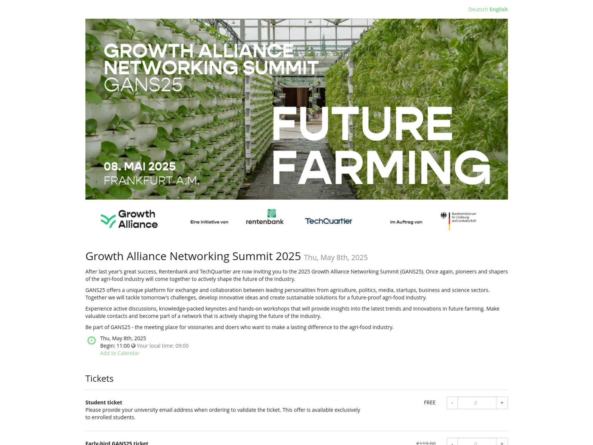 GANS 2025 - Growth Alliance Networking Summit website